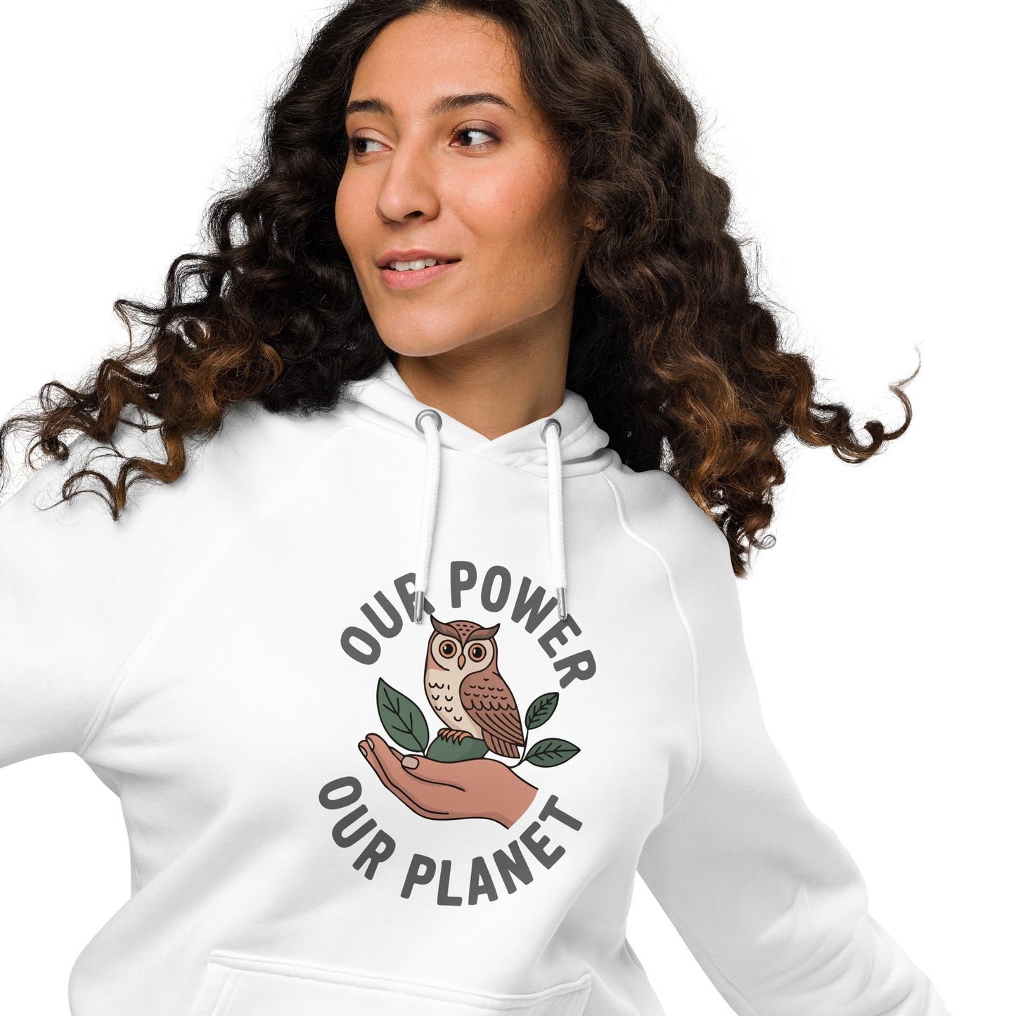 Unisex eco raglan hoodie Dudeily