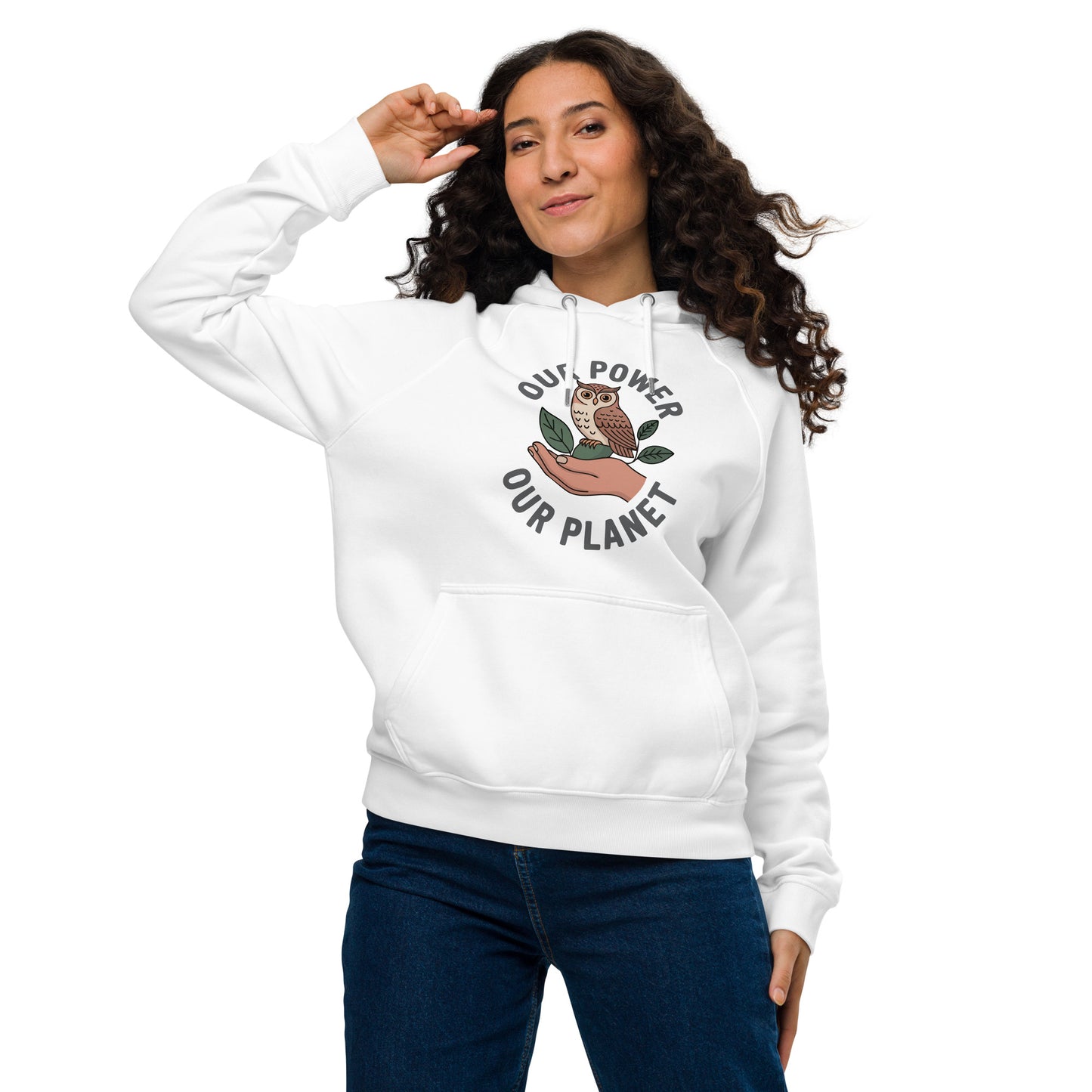 Unisex eco raglan hoodie Dudeily