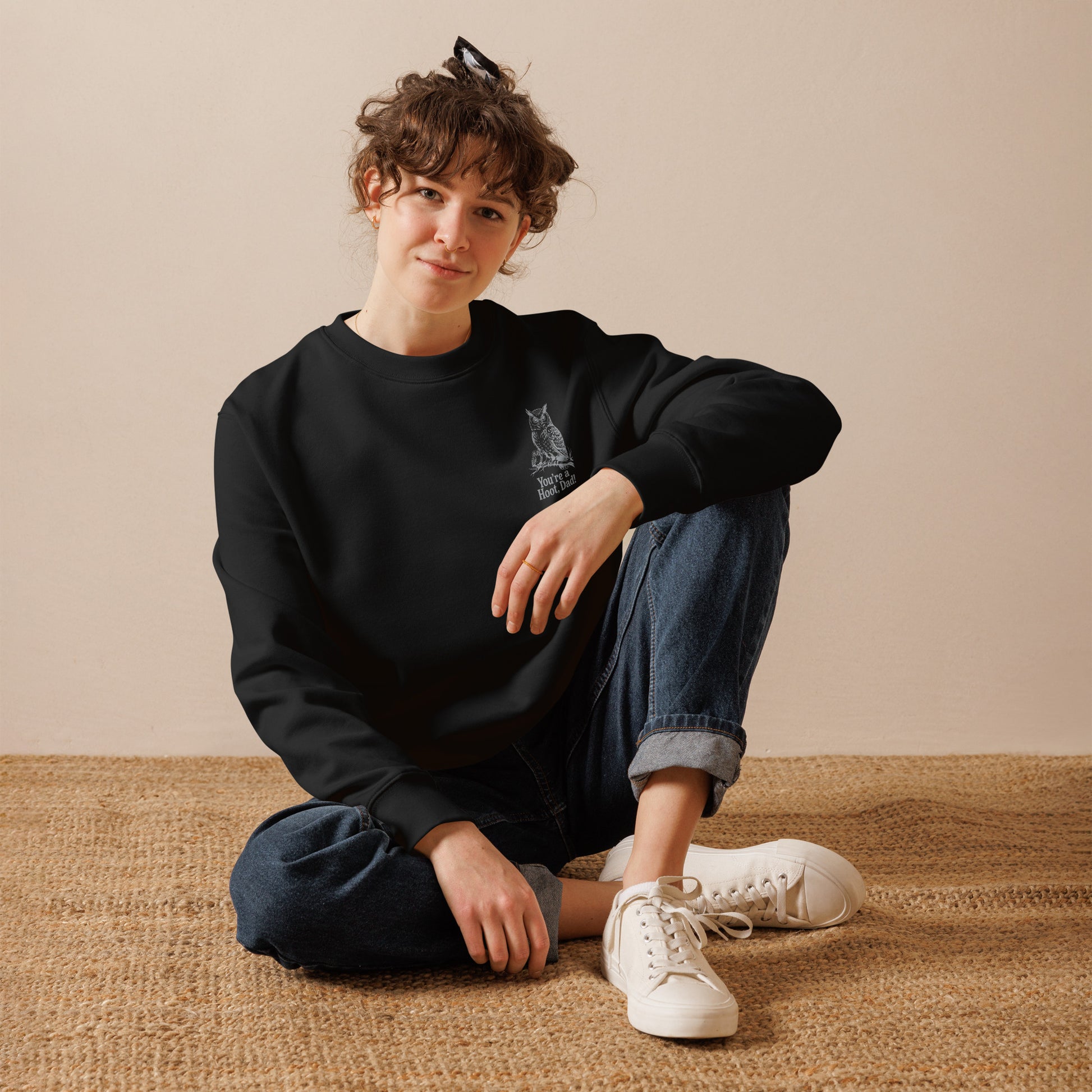 Owl-Themed Unisex Eco Sweatshirt | Sustainable Fashion for Eco-Conscious Living Dudeily