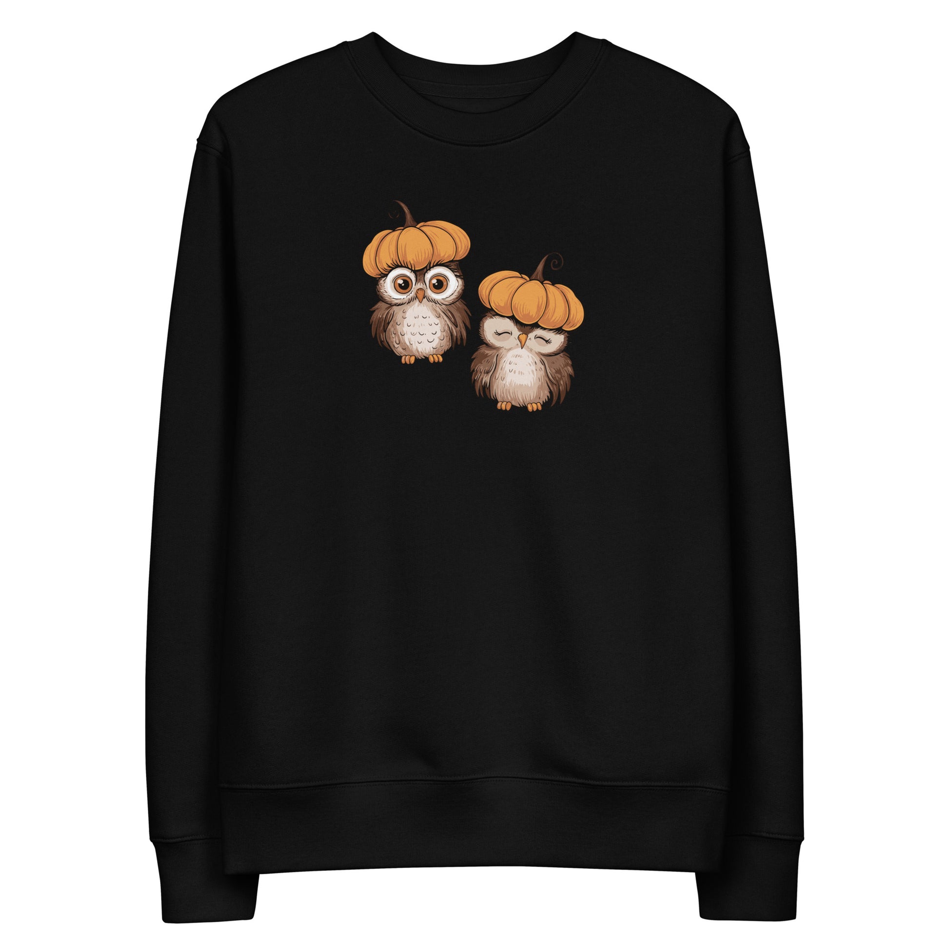 Unisex Eco Sweatshirt: Halloween Owl Sustainable & Cozy Style USA Dudeily