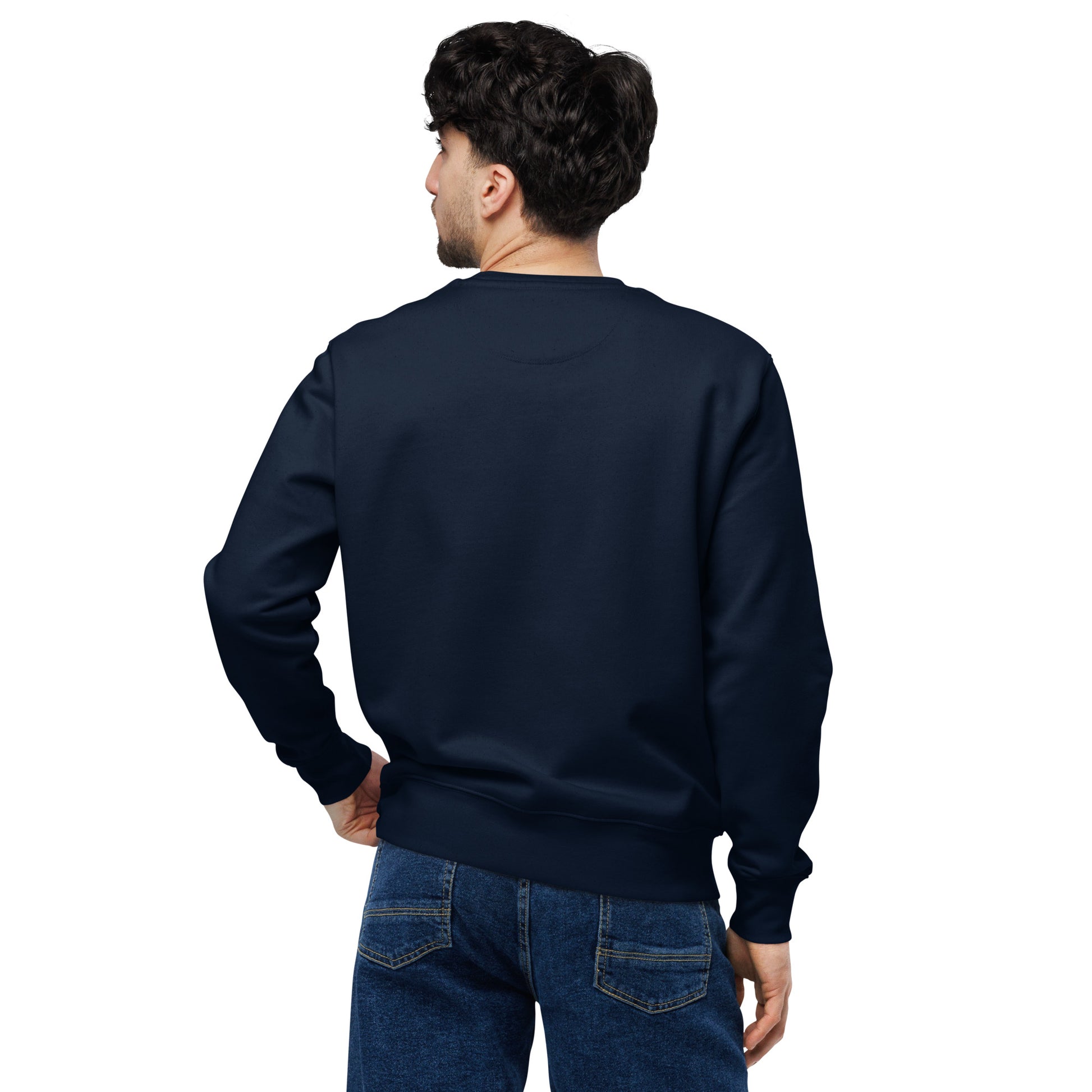 Unisex Eco Sweatshirt "Awaken Gently" – Embroidered Eco-Friendly Owl Clothing Dudeily