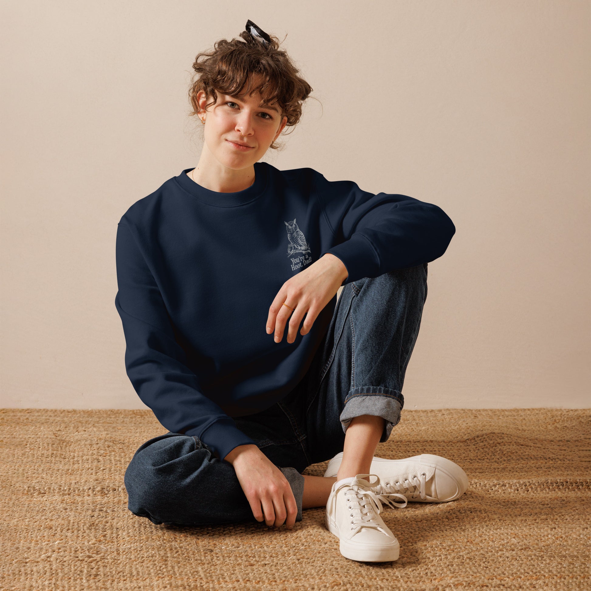 Owl-Themed Unisex Eco Sweatshirt | Sustainable Fashion for Eco-Conscious Living Dudeily