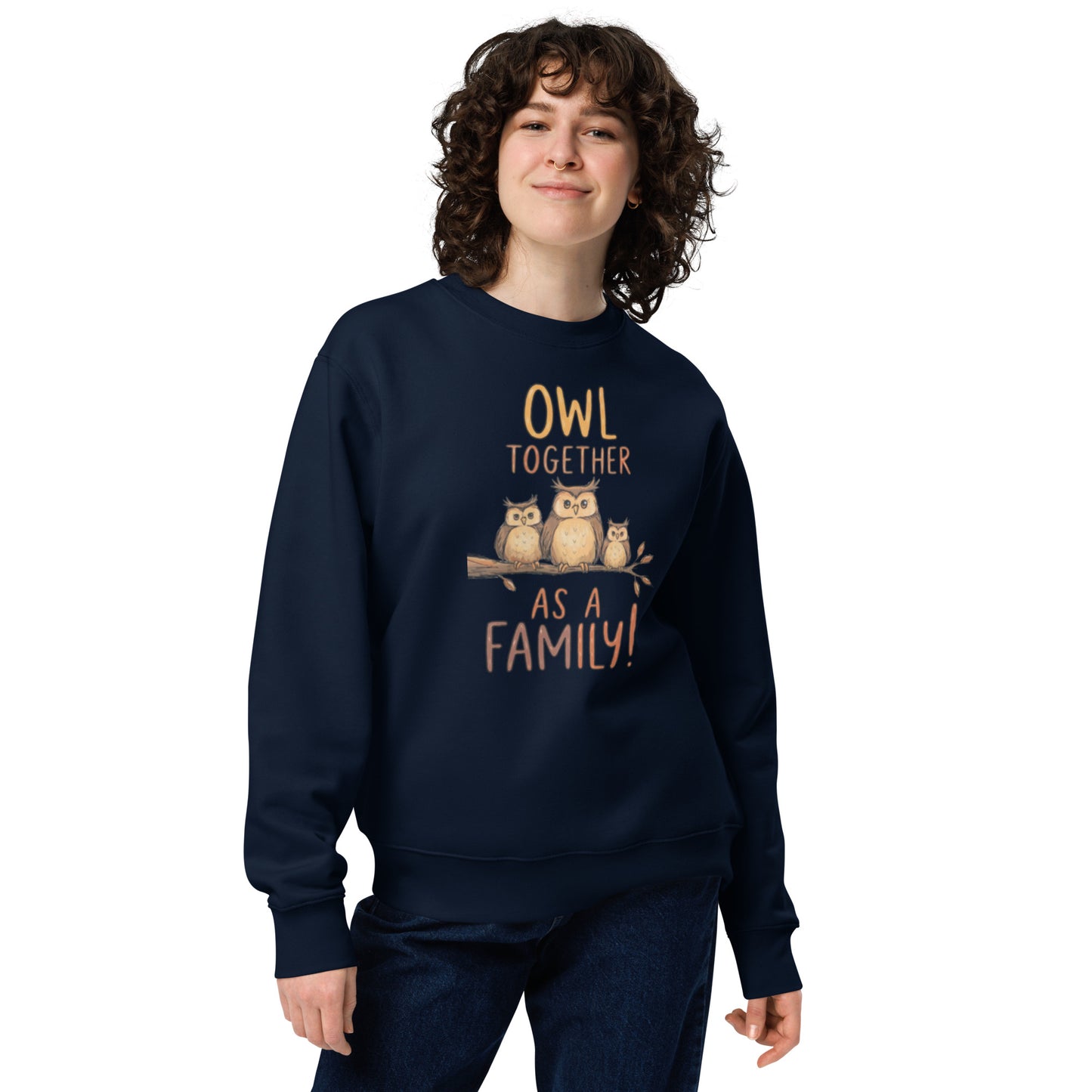 OwlSpirit Unisex Eco Sweatshirt – Soft, Sustainable & Seasonless Style French Navy Dudeily