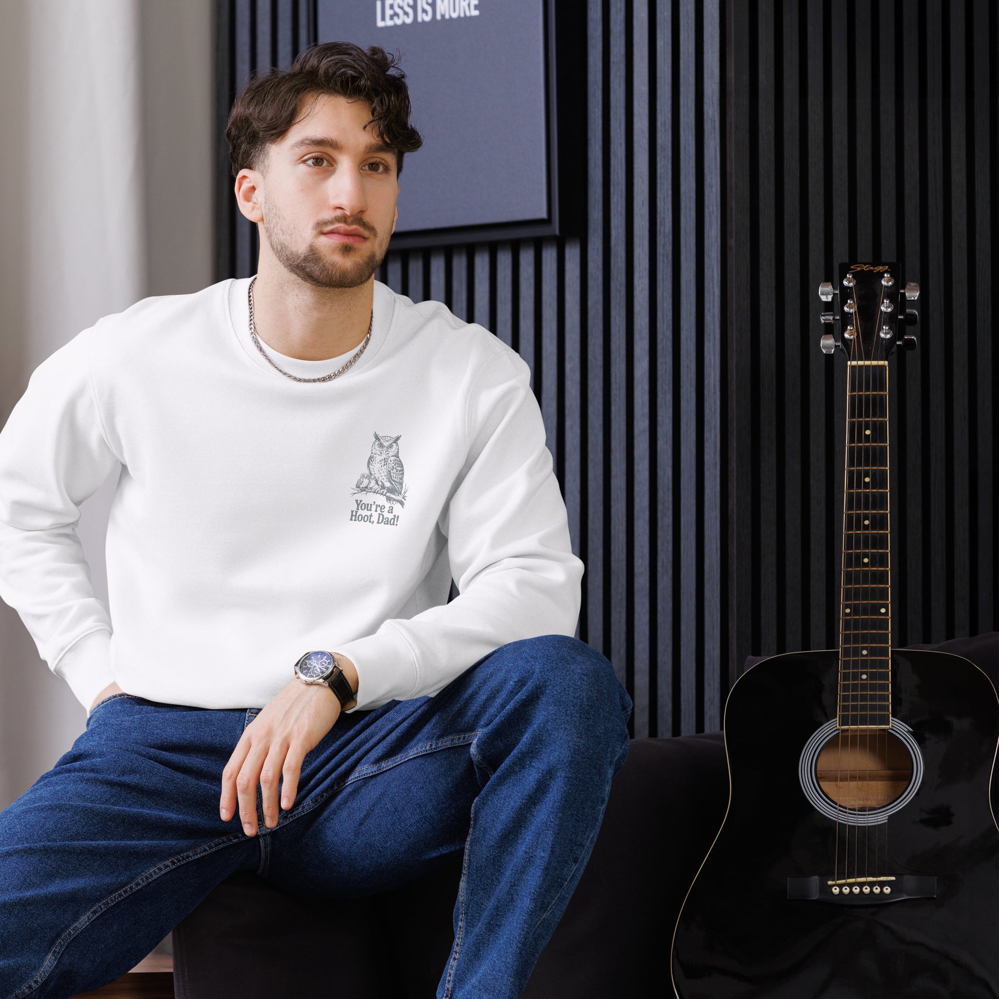 Owl-Themed Unisex Eco Sweatshirt | Sustainable Fashion for Eco-Conscious Living Dudeily