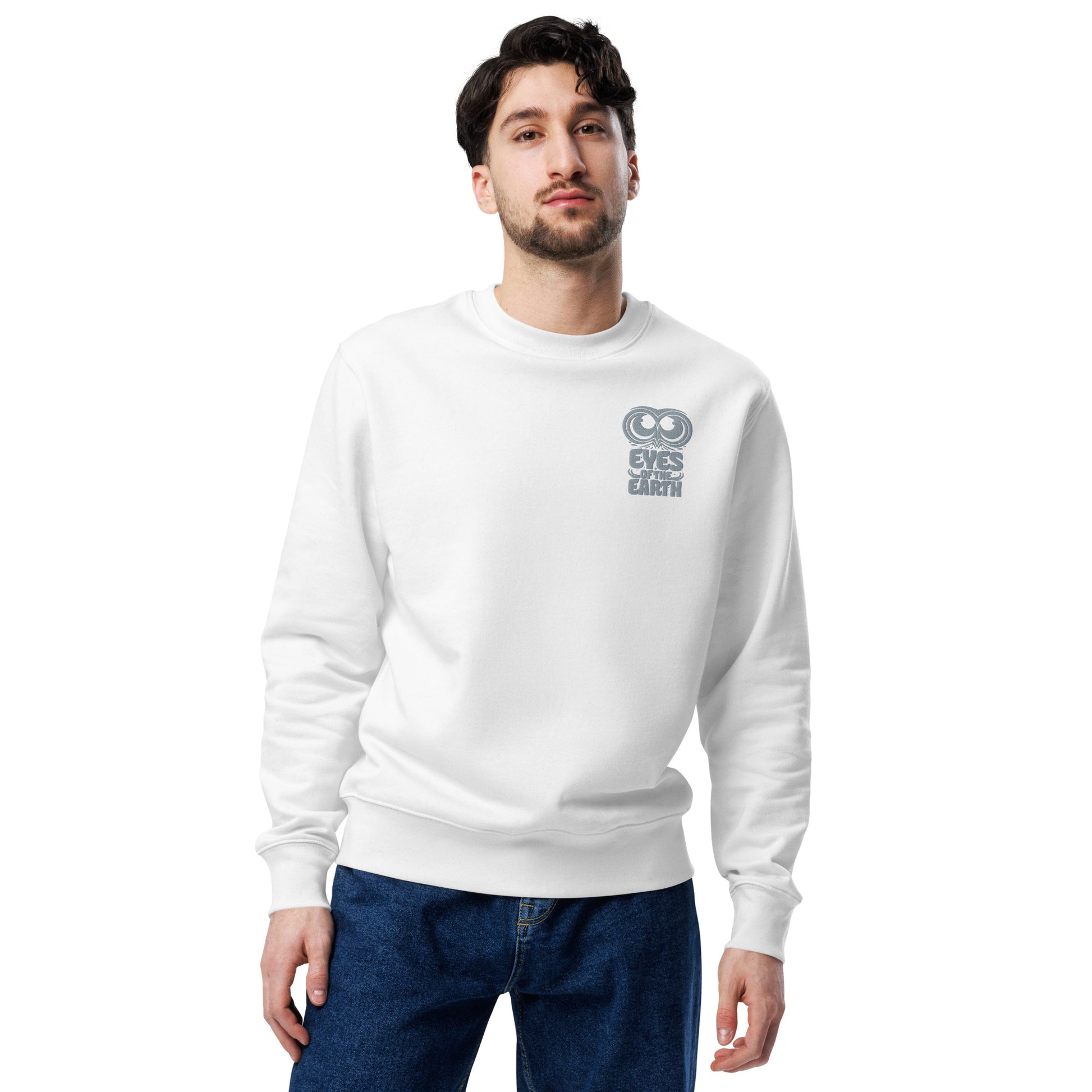 Owl Unisex Eco Sweatshirt: 'Eyes of the Earth' in Fall | Sustainable Fashion USA Dudeily
