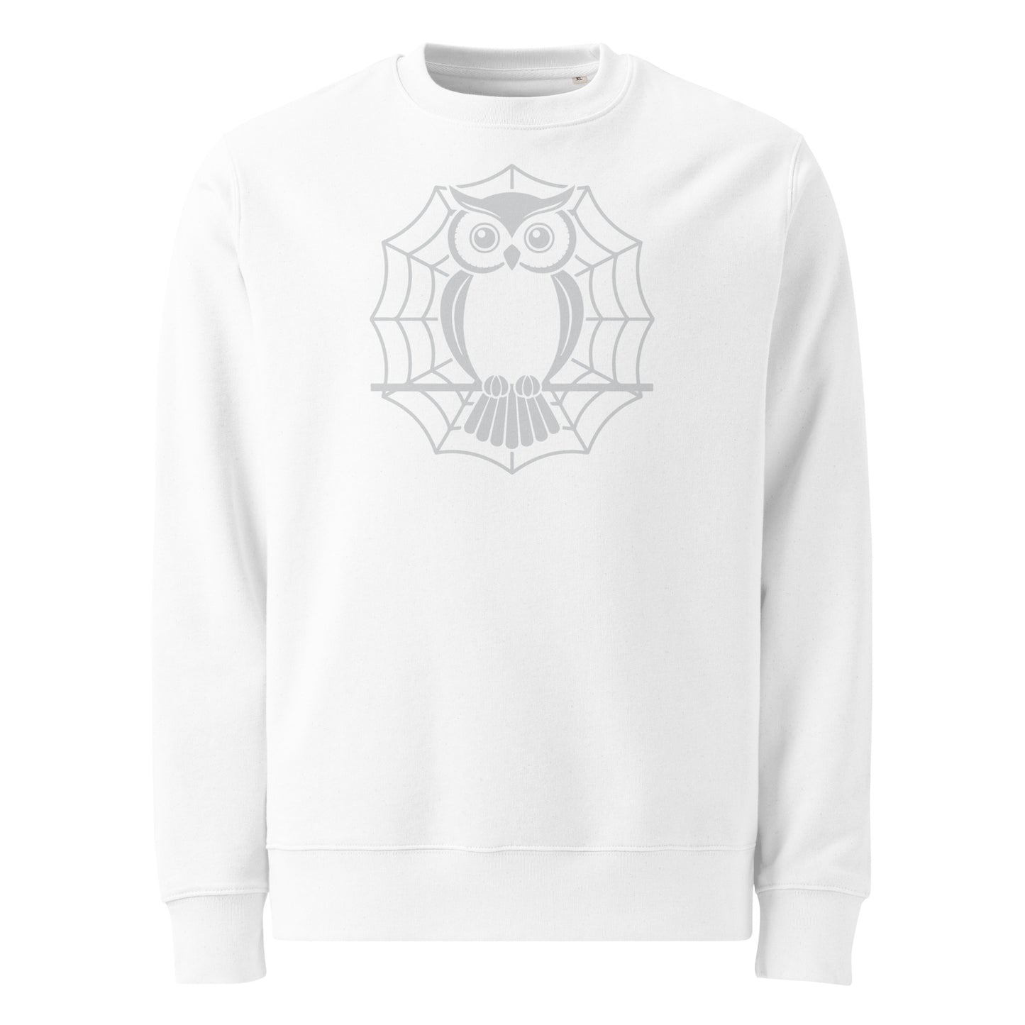 Unisex Eco Sweatshirt: Halloween Owl Cozy Sustainable Style USA Dudeily