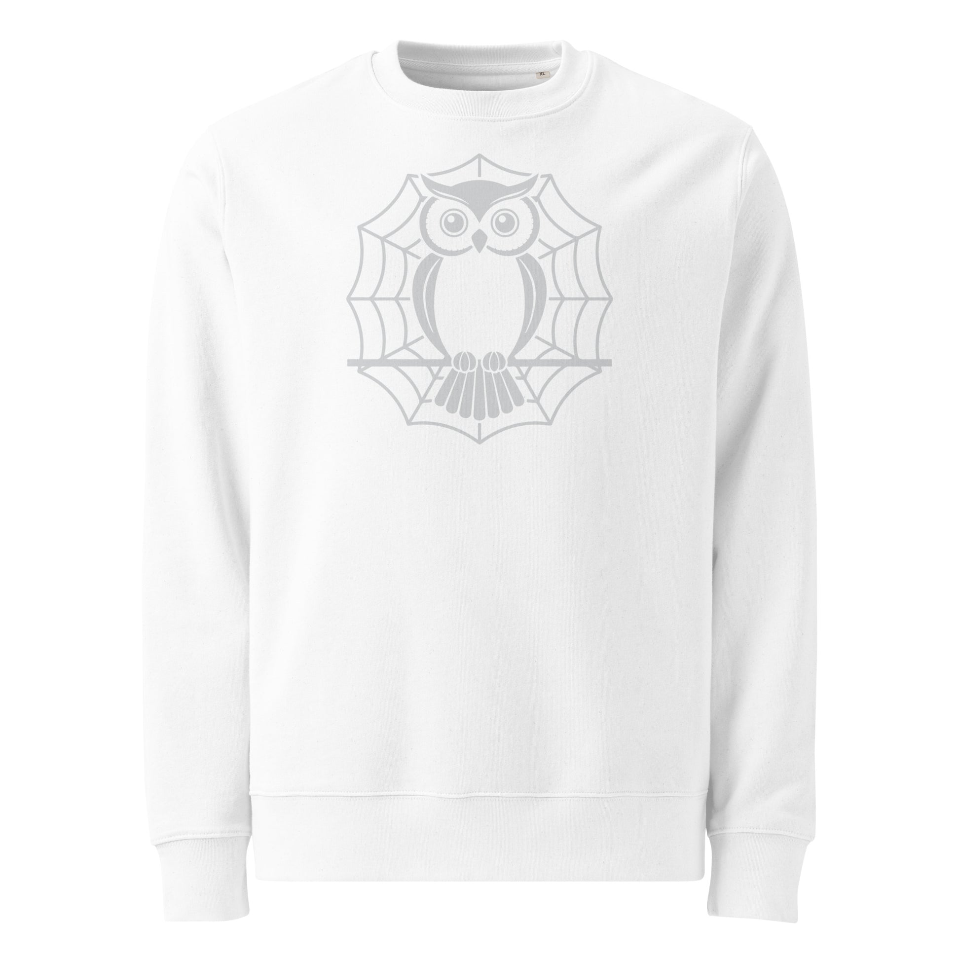 Unisex Eco Sweatshirt: Halloween Owl Cozy Sustainable Style USA Dudeily