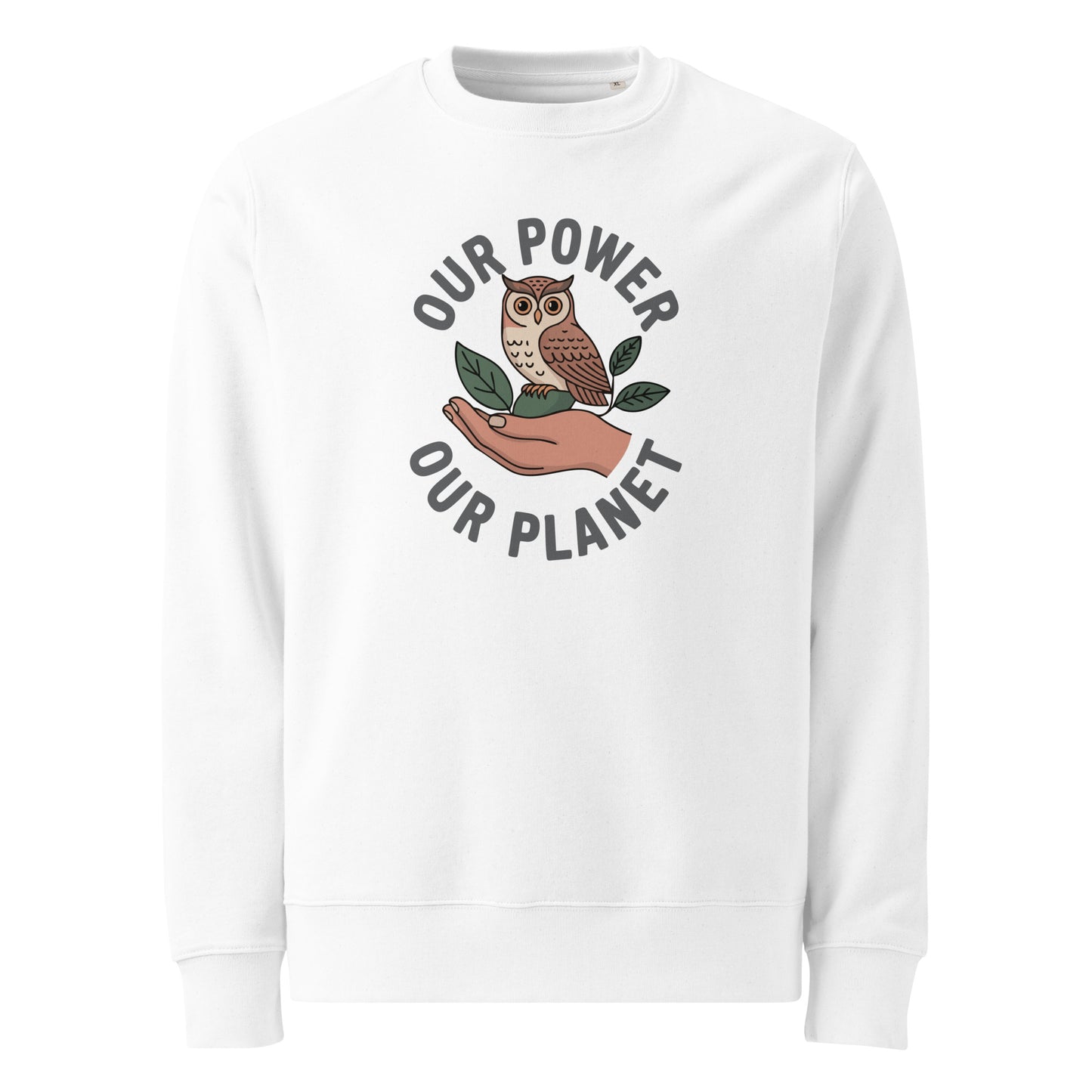 Unisex eco sweatshirt White Dudeily