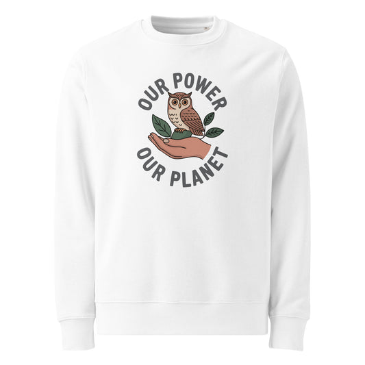 Unisex eco sweatshirt White Dudeily