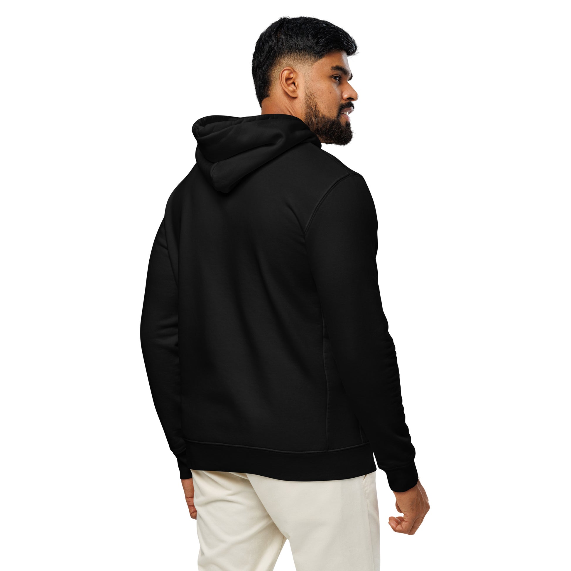 Unisex Essential Organic Hoodie "Rooted In Renewal" – Owl Print Sustainable Fashion Dudeily