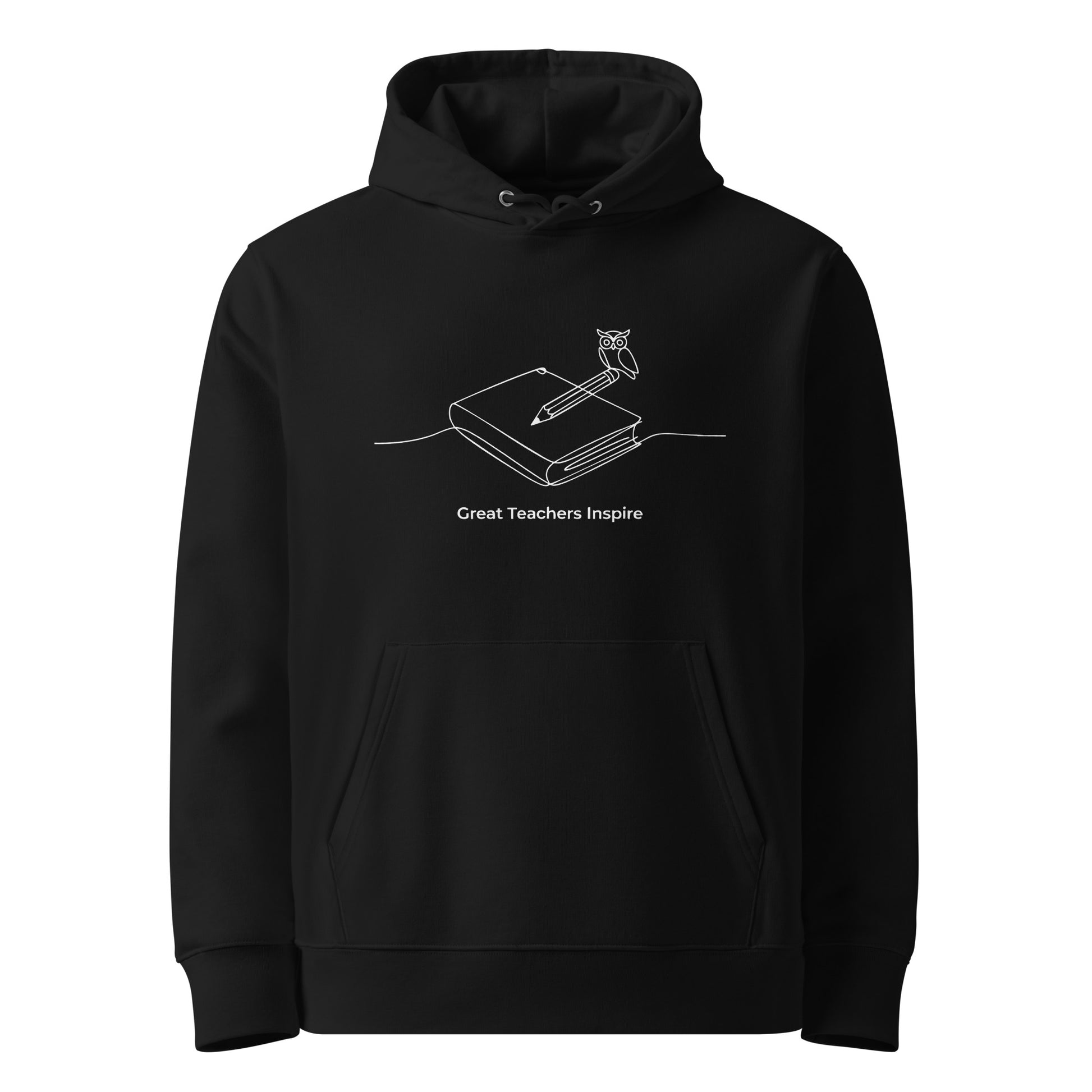 Unisex essential organic hoodie Black Dudeily