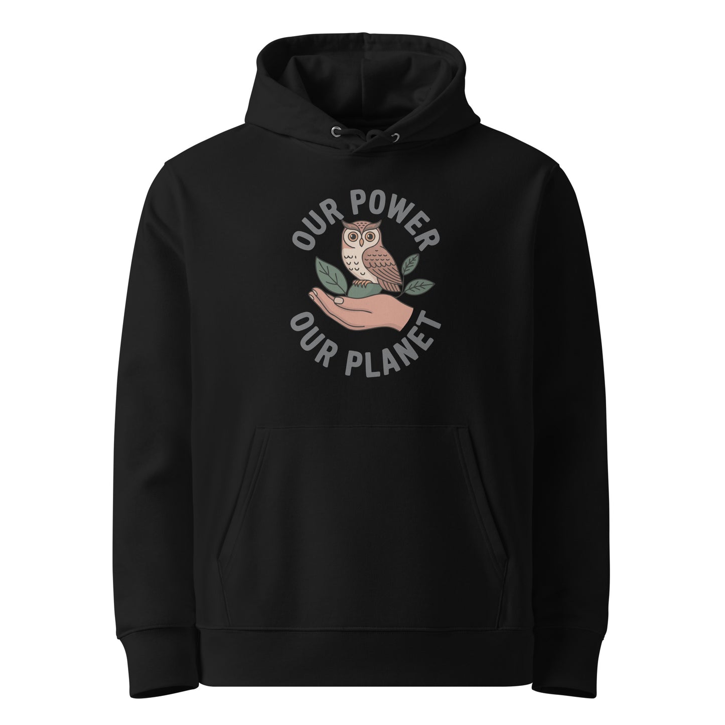 Unisex essential organic hoodie Black Dudeily