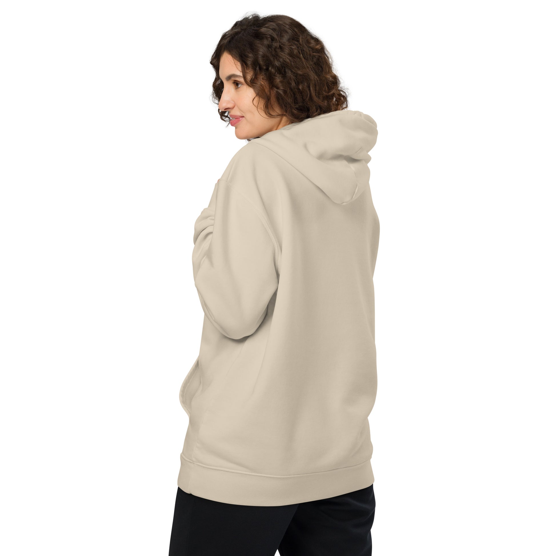 Unisex Essential Organic Hoodie "Hope Has Feathers" – Embroidered Eco-Friendly Owl Clothing Dudeily