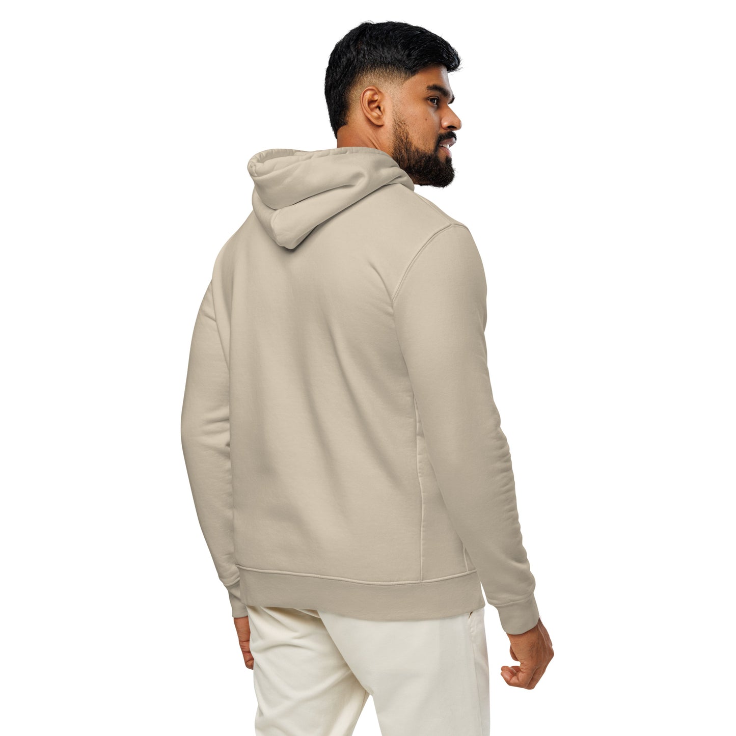 Unisex Essential Organic Hoodie "Hope Has Feathers" – Embroidered Eco-Friendly Owl Clothing Dudeily