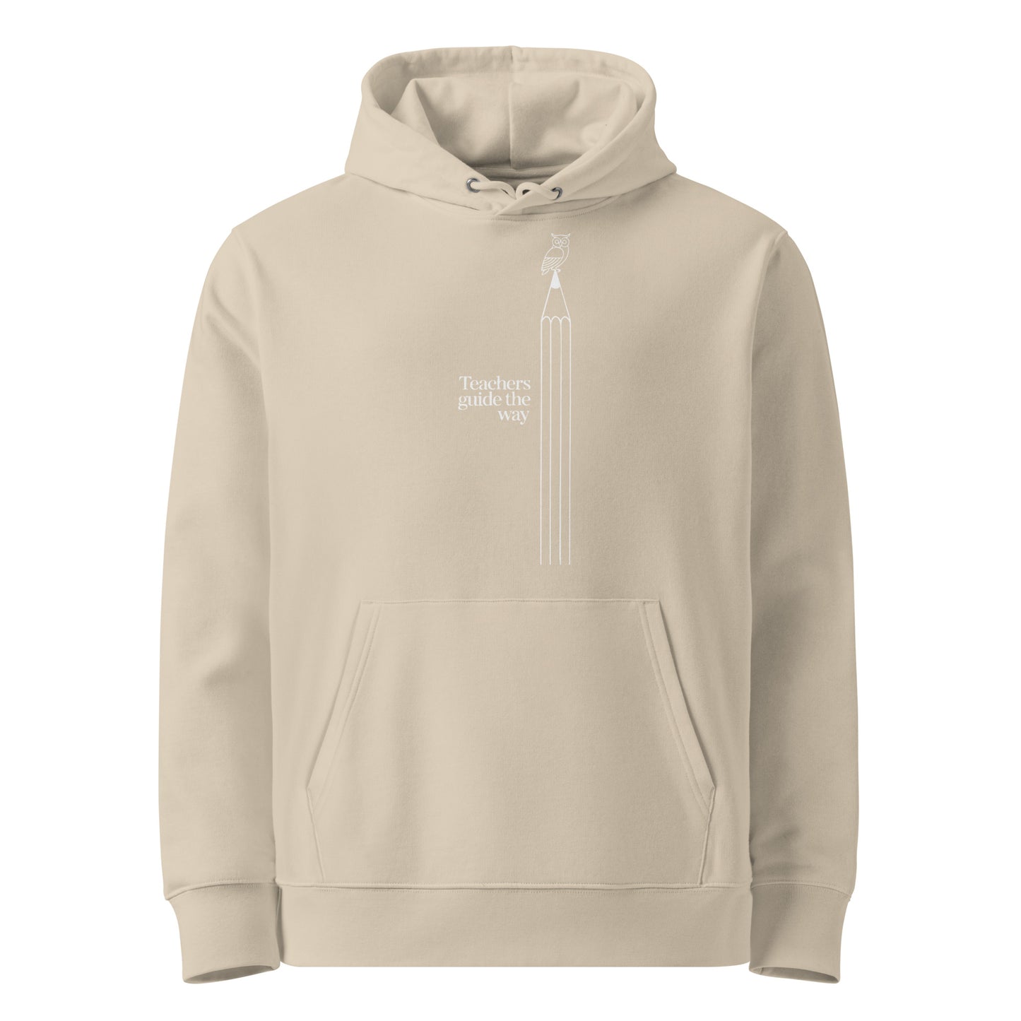 Unisex essential organic hoodie Desert Dust Dudeily