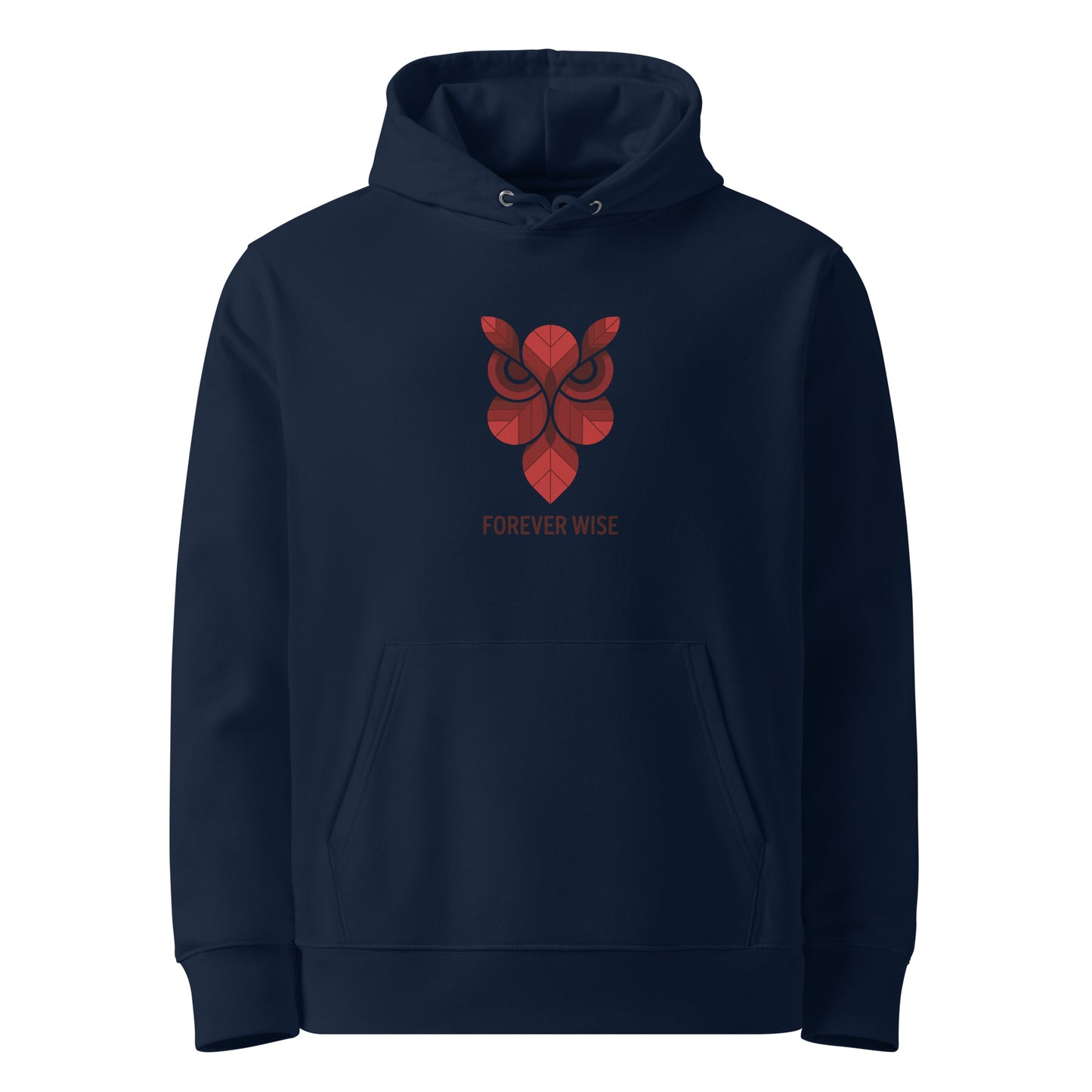Unisex Essential Organic Hoodie: 'Forever Wise' | Sustainable Owl Fashion USA Dudeily