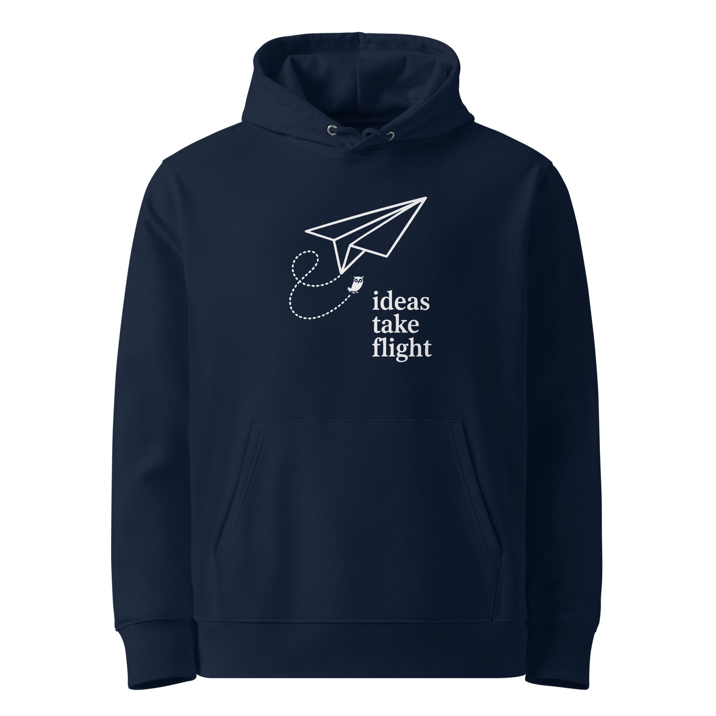 Unisex essential organic hoodie French Navy Dudeily