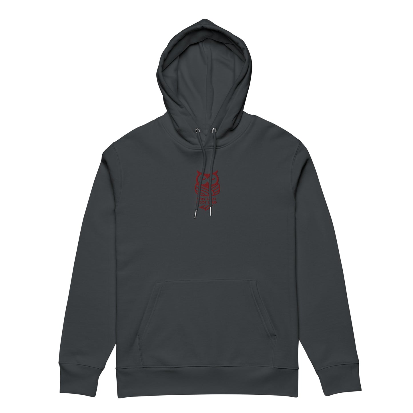 Sustainable Fashion USA-Owl Unisex Essential Organic Hoodie: 'Stay Cozy Hoot Loud' in Fall Dudeily