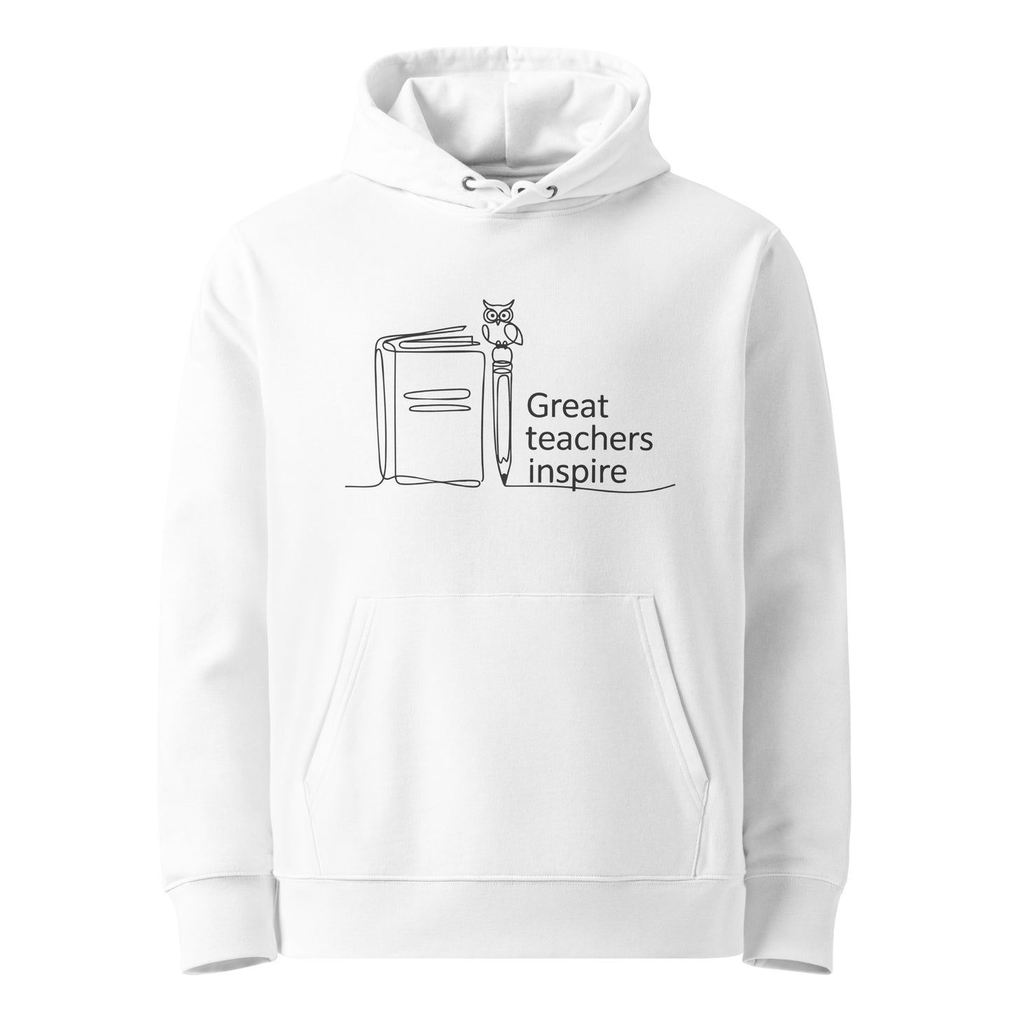 Unisex essential organic hoodie White Dudeily