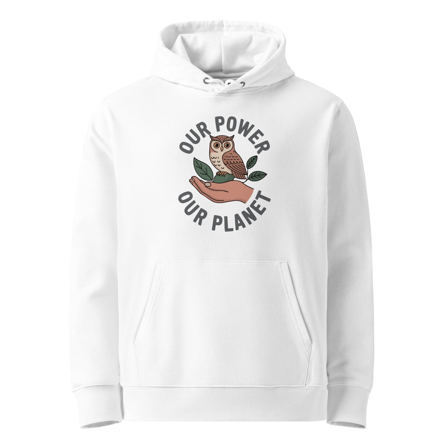 Unisex essential organic hoodie White Dudeily