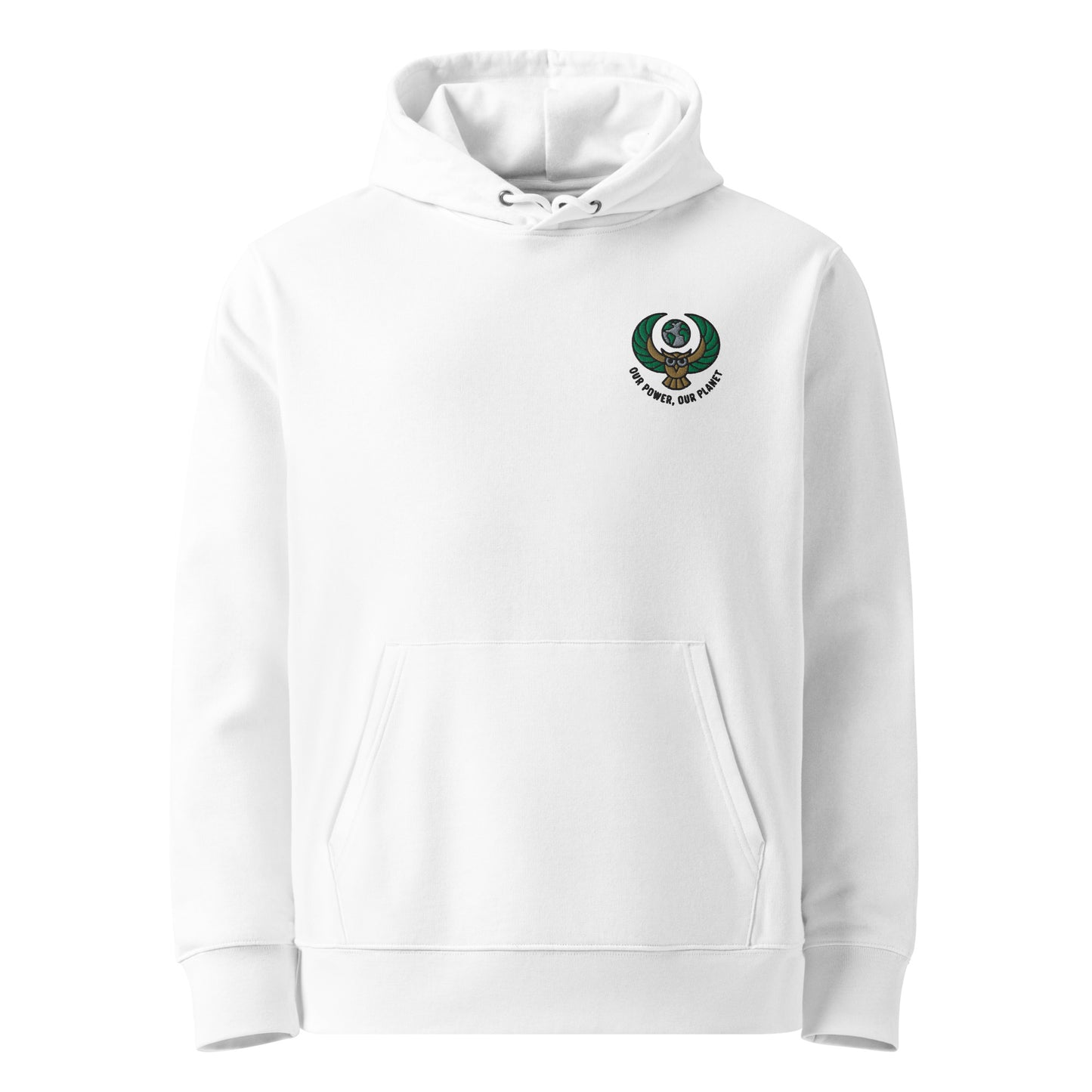 Unisex essential organic hoodie White Dudeily