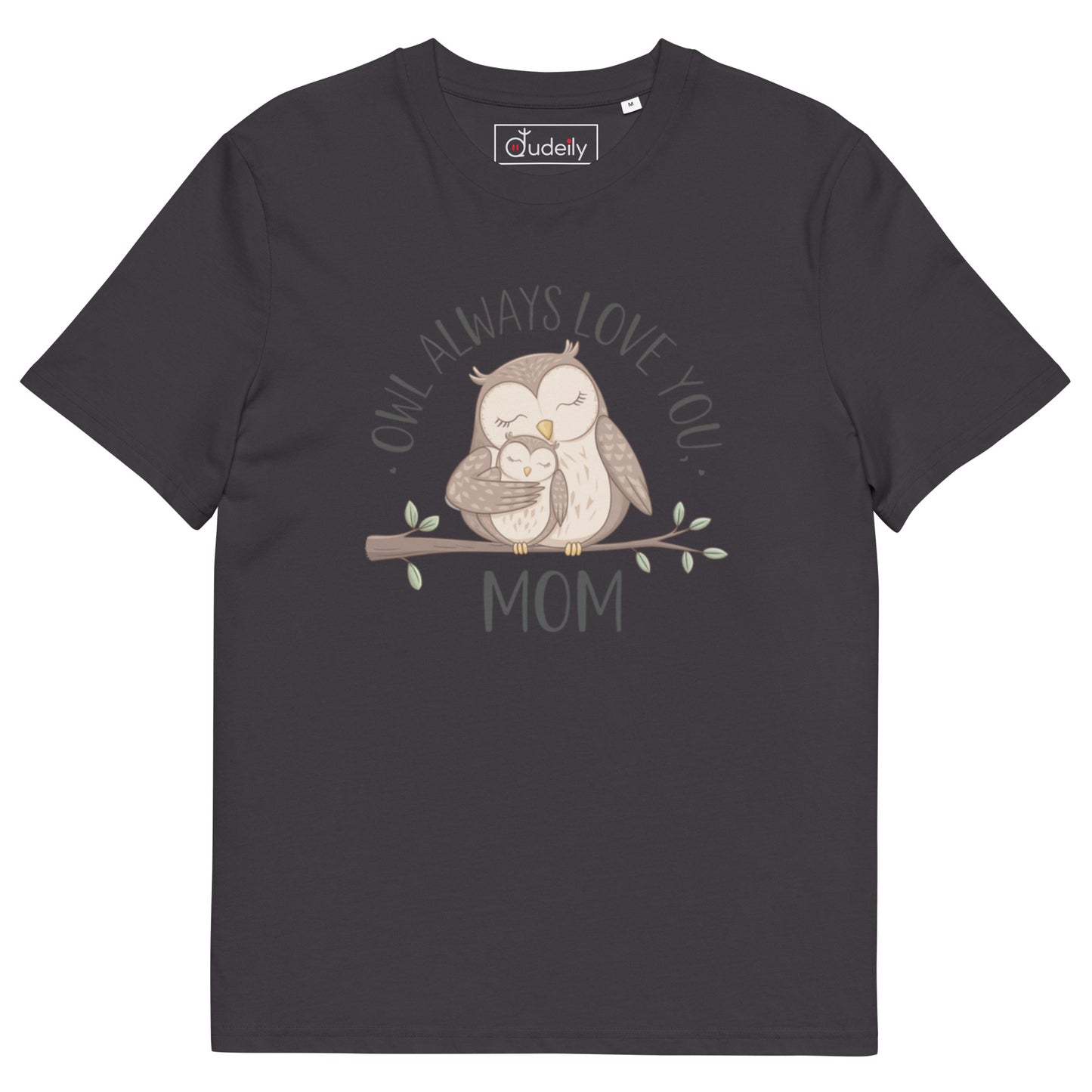 Unisex Organic Cotton T-Shirt – Eco-Friendly Owl Design by Dudeily Dudeily