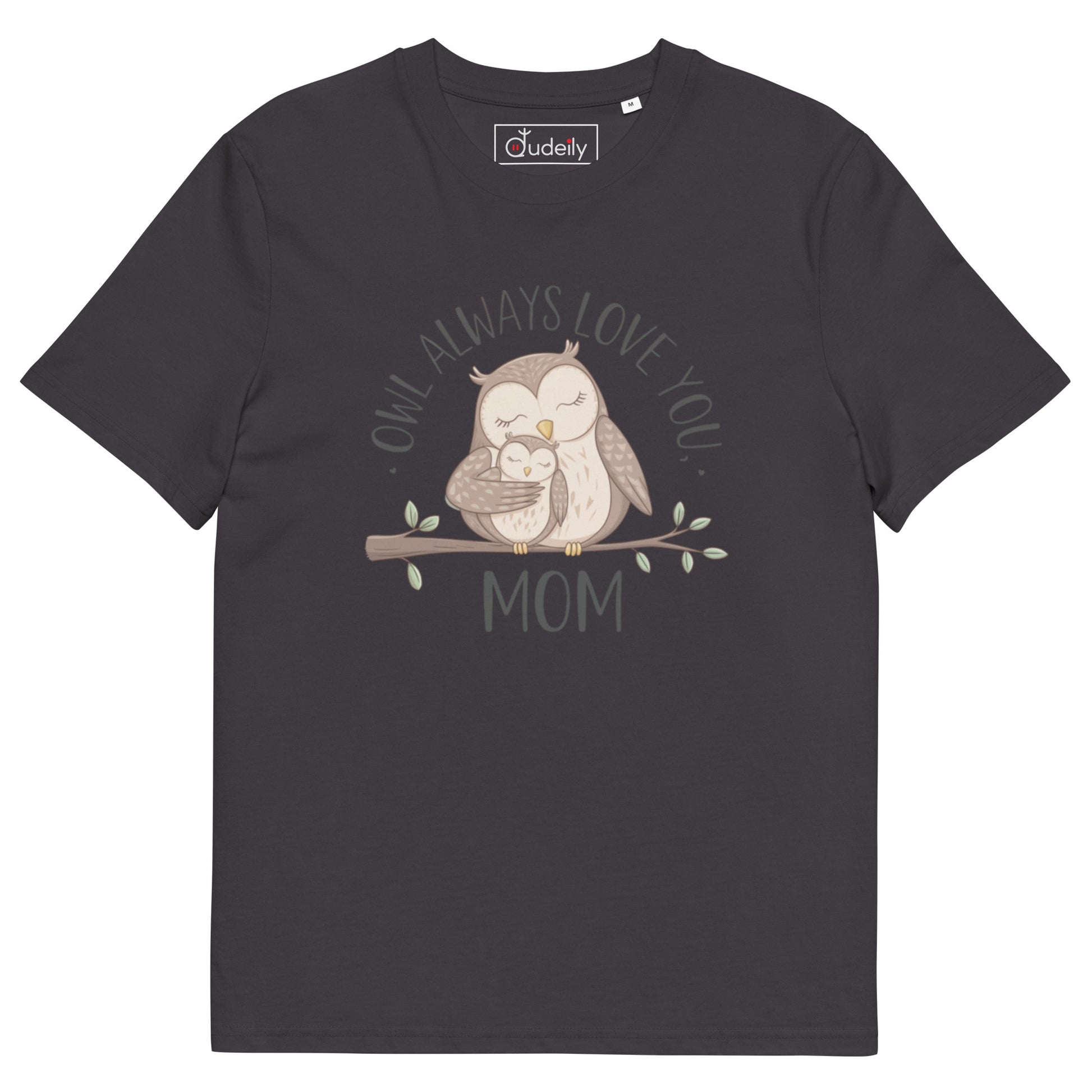 Unisex Organic Cotton T-Shirt – Eco-Friendly Owl Design by Dudeily Dudeily