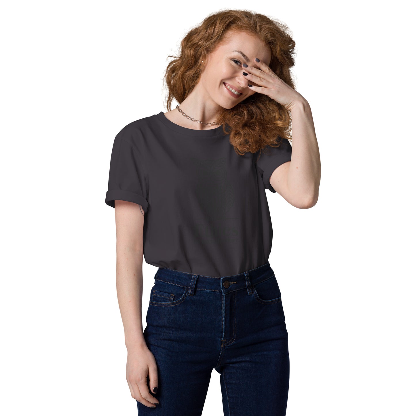 Unisex Organic Cotton T-Shirt: 'Ethics in Every Feather' for Fall | Sustainable Owl Fashion USA Anthracite Dudeily