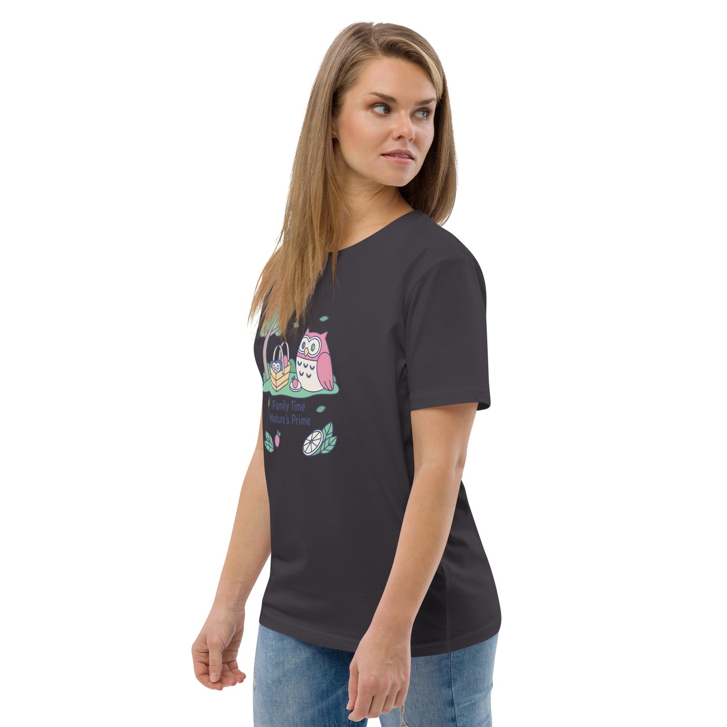 Unisex Organic Cotton T-Shirt – OwlNest Sustainable Fashion Essential for Family Day Dudeily