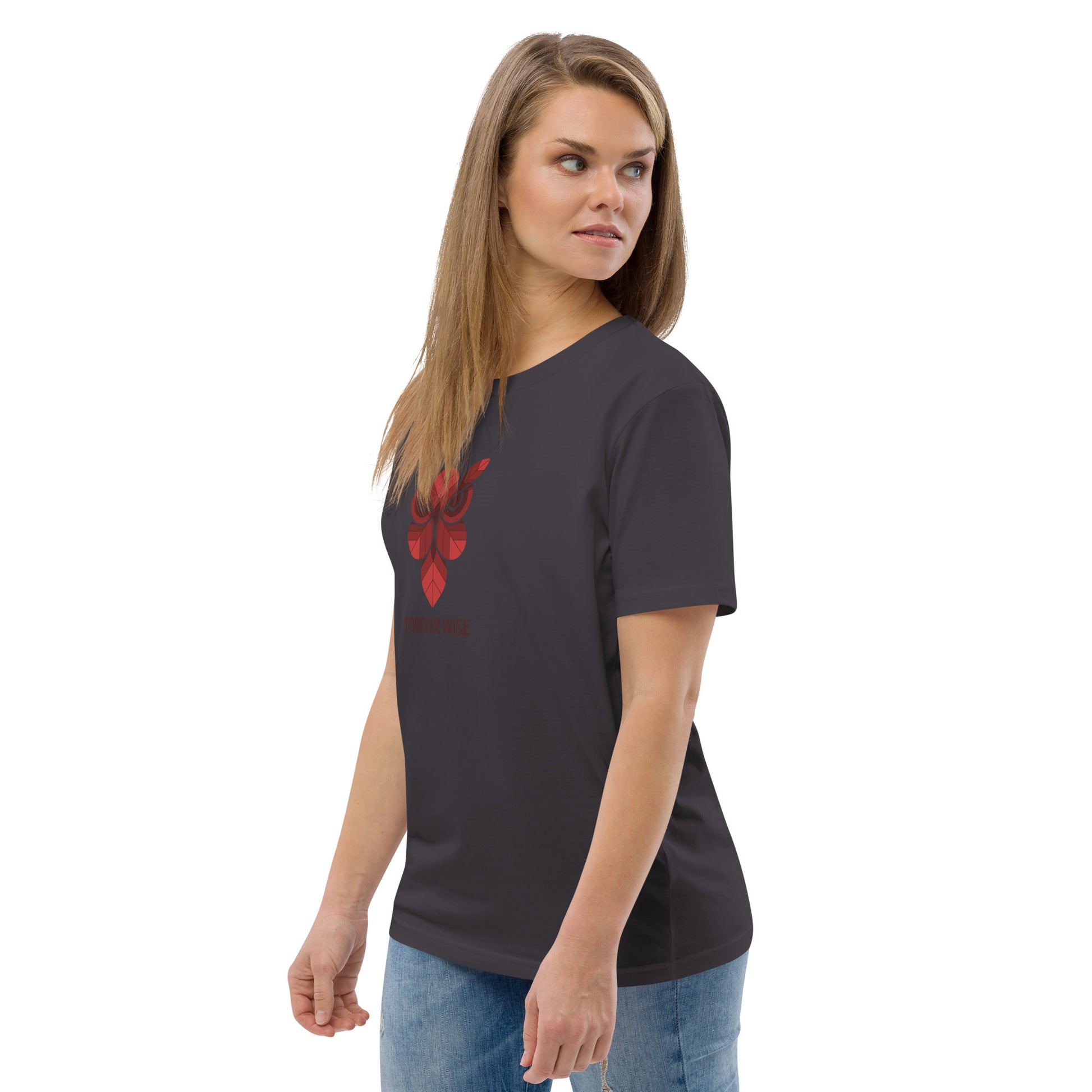 Unisex Organic Cotton T-Shirt: 'Forever Wise' | Sustainable Owl Fashion USA Dudeily