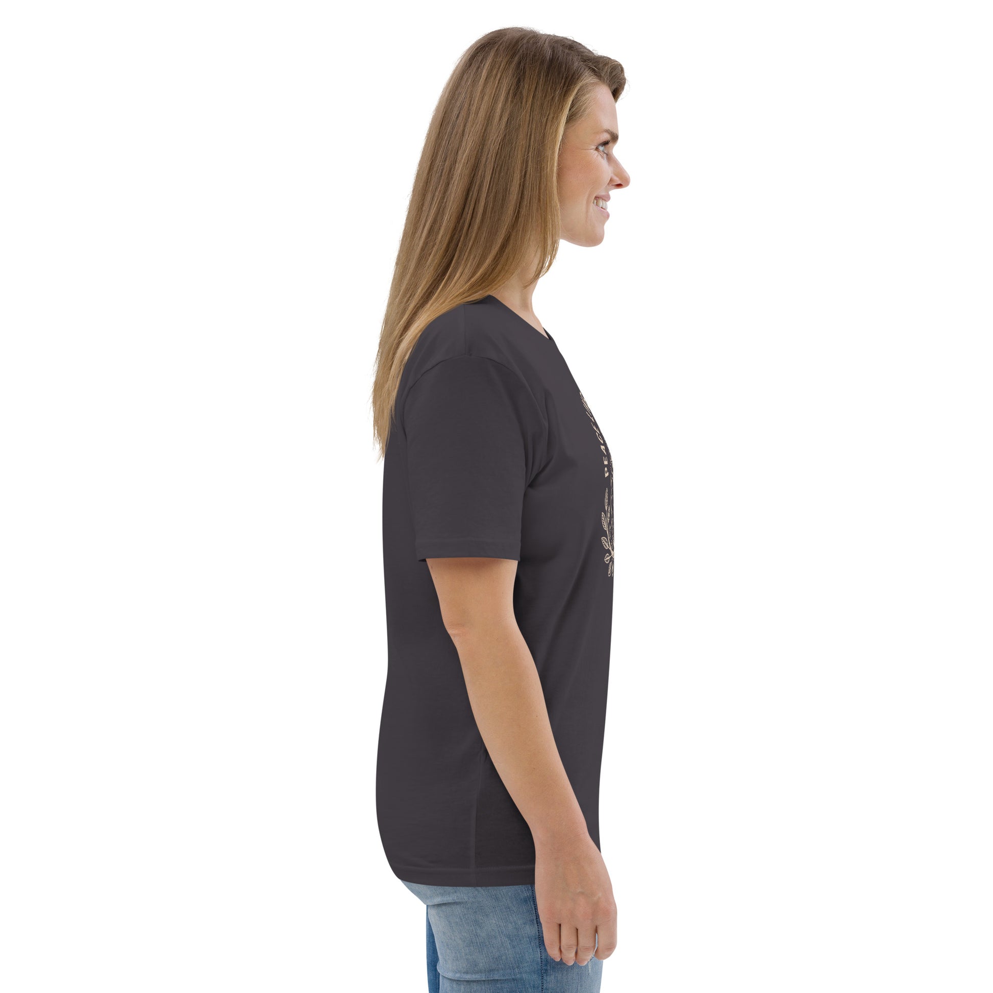Unisex Organic Cotton T-Shirt: 'Peace in the Night' | Sustainable Owl Fashion USA Dudeily