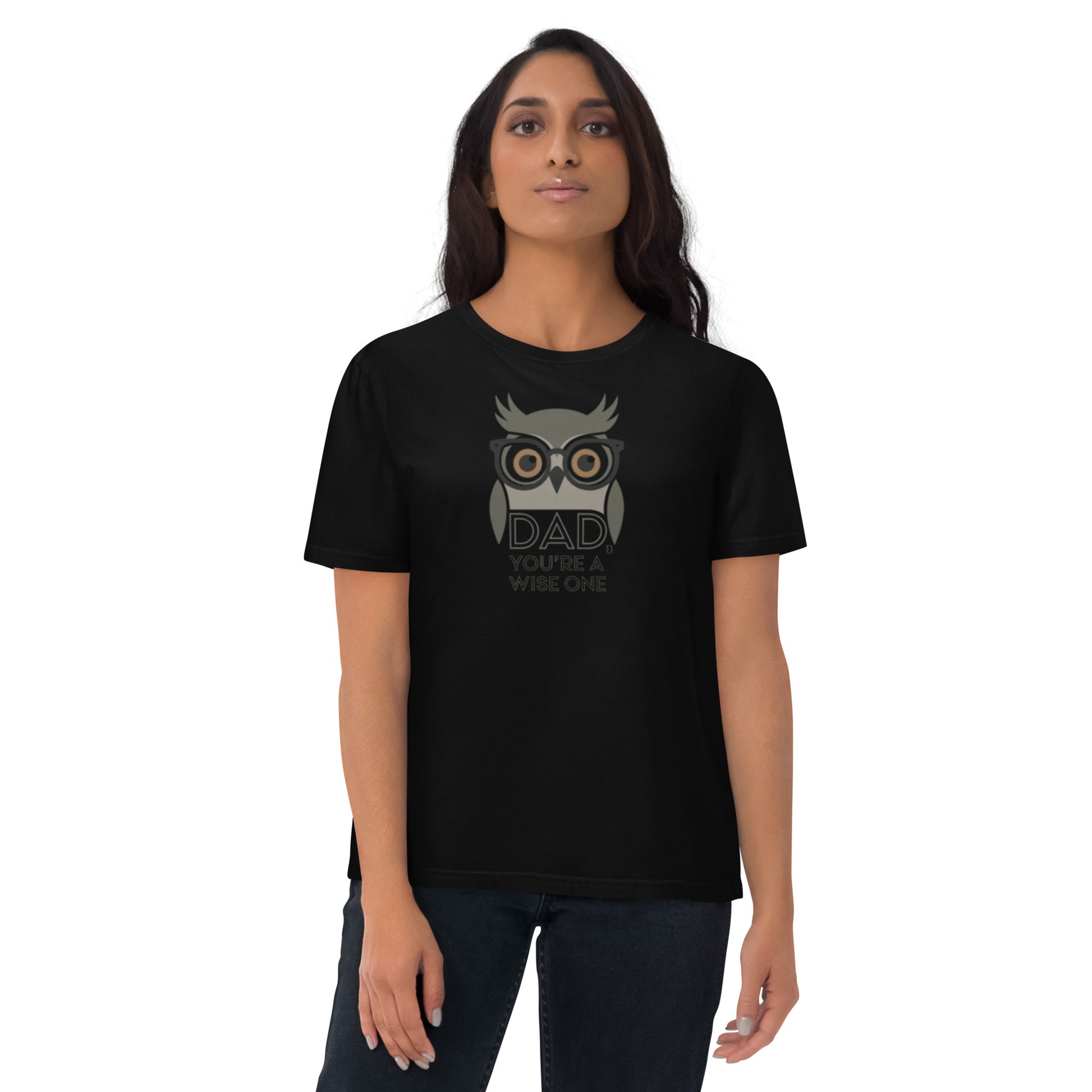 Unisex Organic Cotton T-Shirt – Owl-Themed Eco-Friendly Style for Father's Day Gifts by Dudeily Dudeily