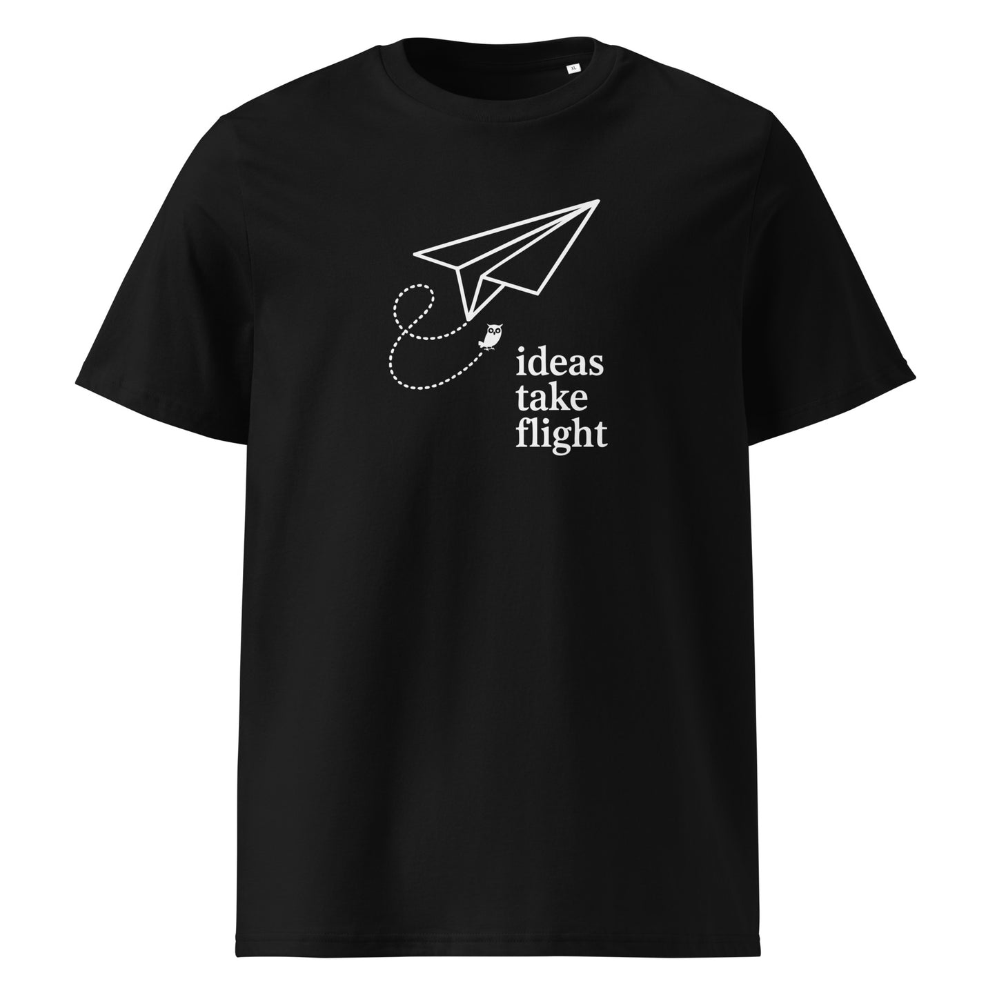 Unisex organic cotton t-shirt Black Dudeily