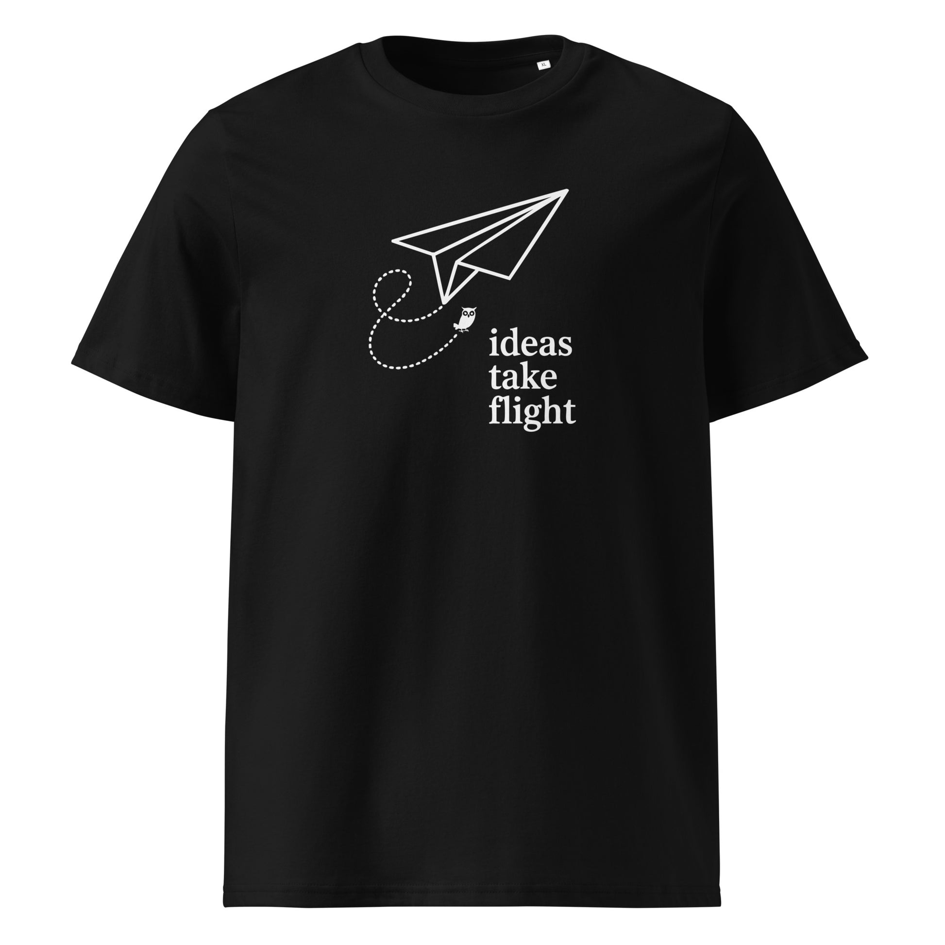 Unisex organic cotton t-shirt Black Dudeily