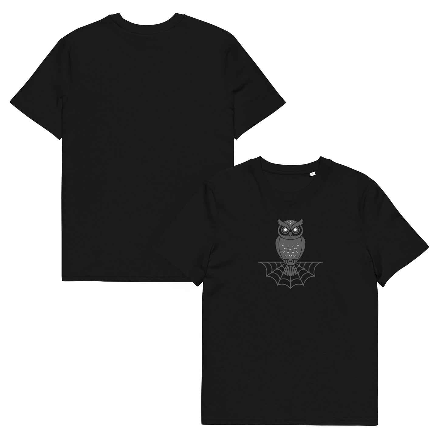Unisex Organic Cotton T-Shirt: Halloween Owl Eco-Friendly Style USA Dudeily