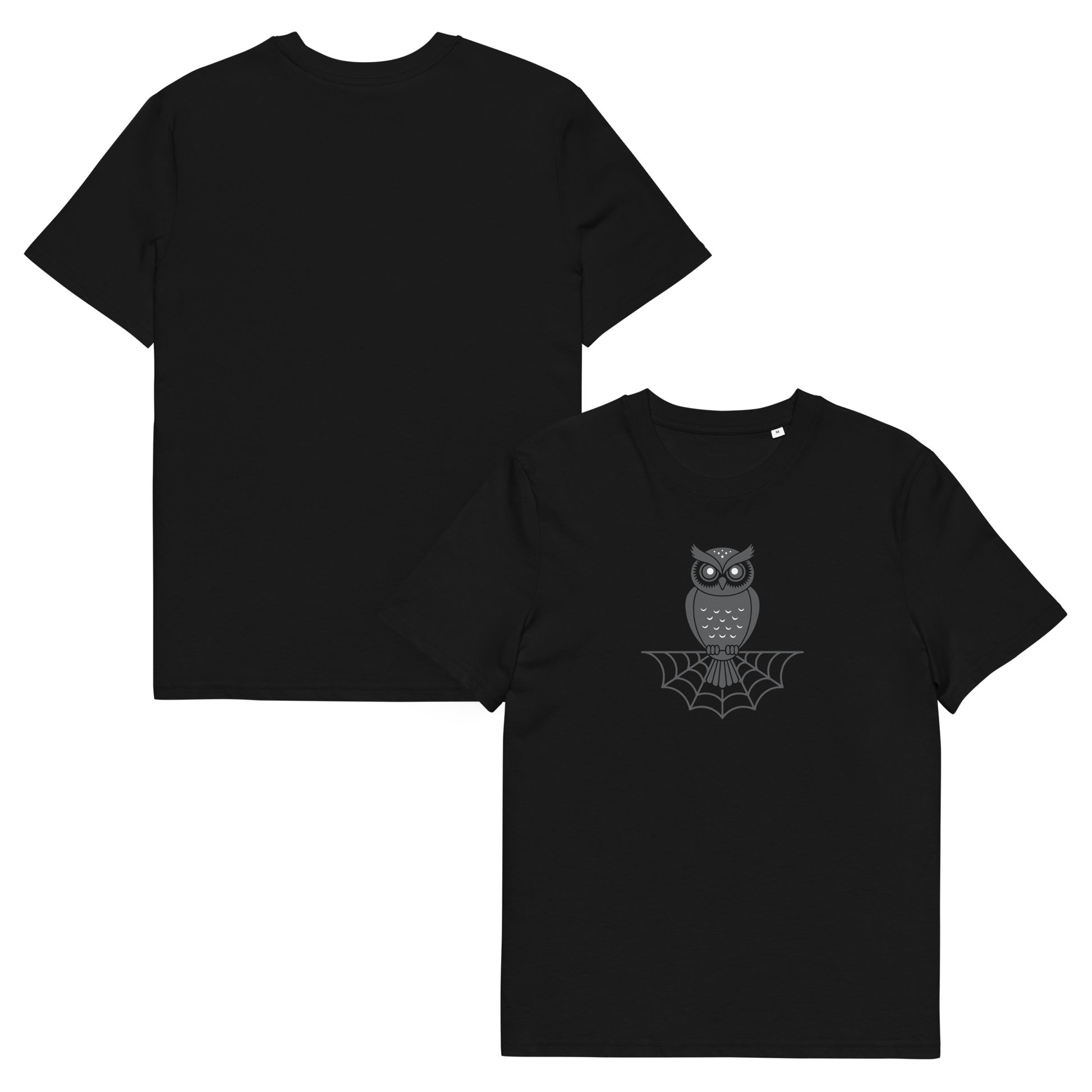 Unisex Organic Cotton T-Shirt: Halloween Owl Eco-Friendly Style USA Dudeily