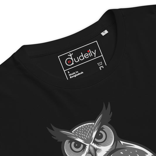 Unisex Organic Cotton T-Shirt – Sustainable Fashion for Nature & Owl Lovers | Dudeily Dudeily