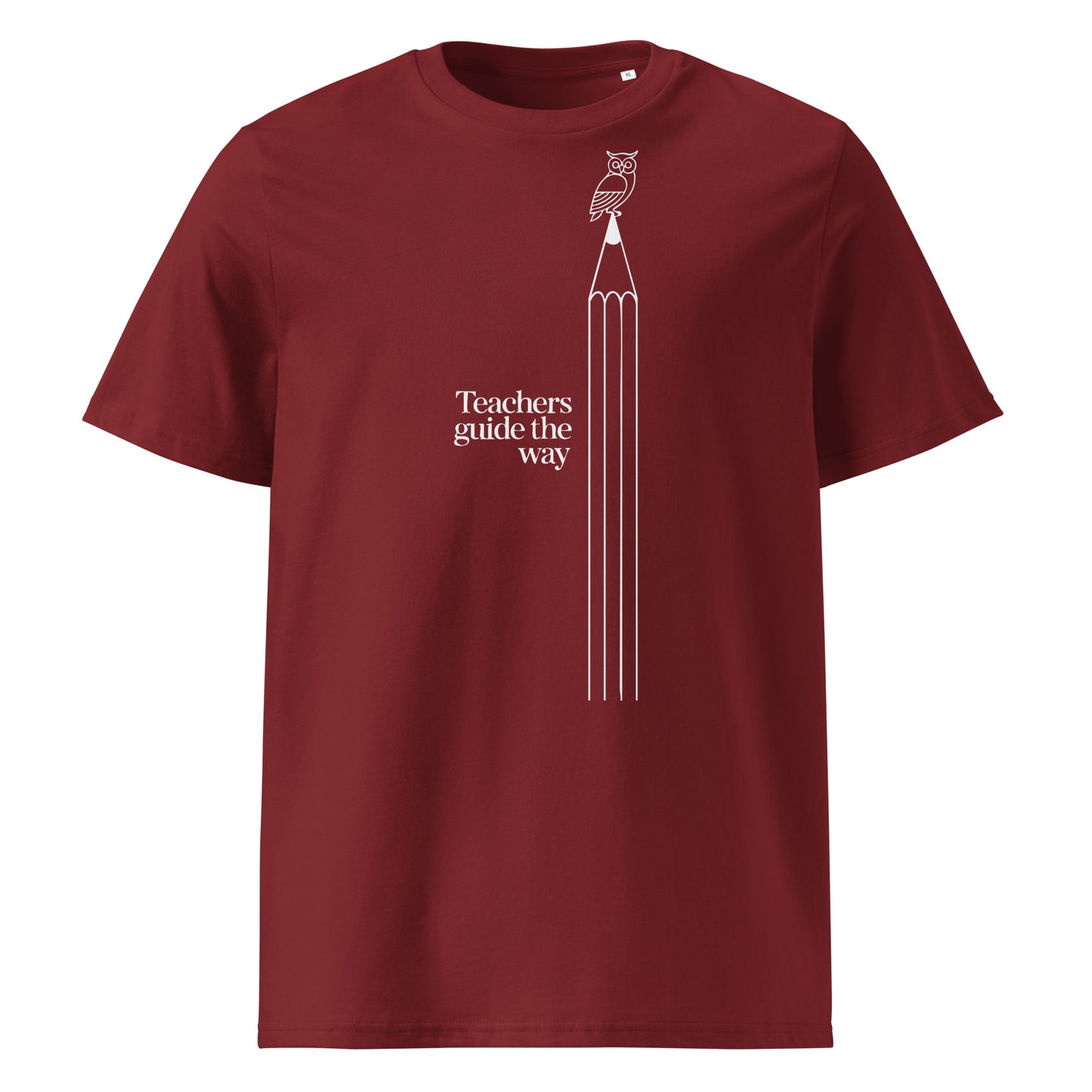 Unisex organic cotton t-shirt Burgundy Dudeily