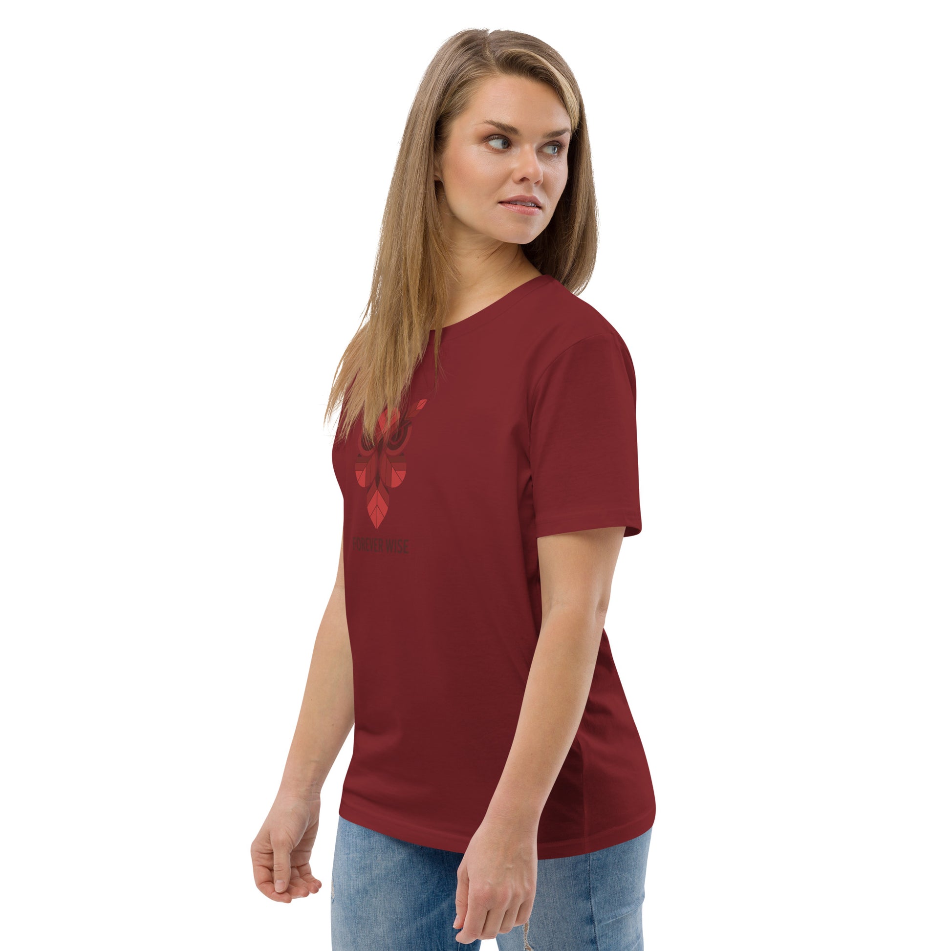 Unisex Organic Cotton T-Shirt: 'Forever Wise' | Sustainable Owl Fashion USA Dudeily