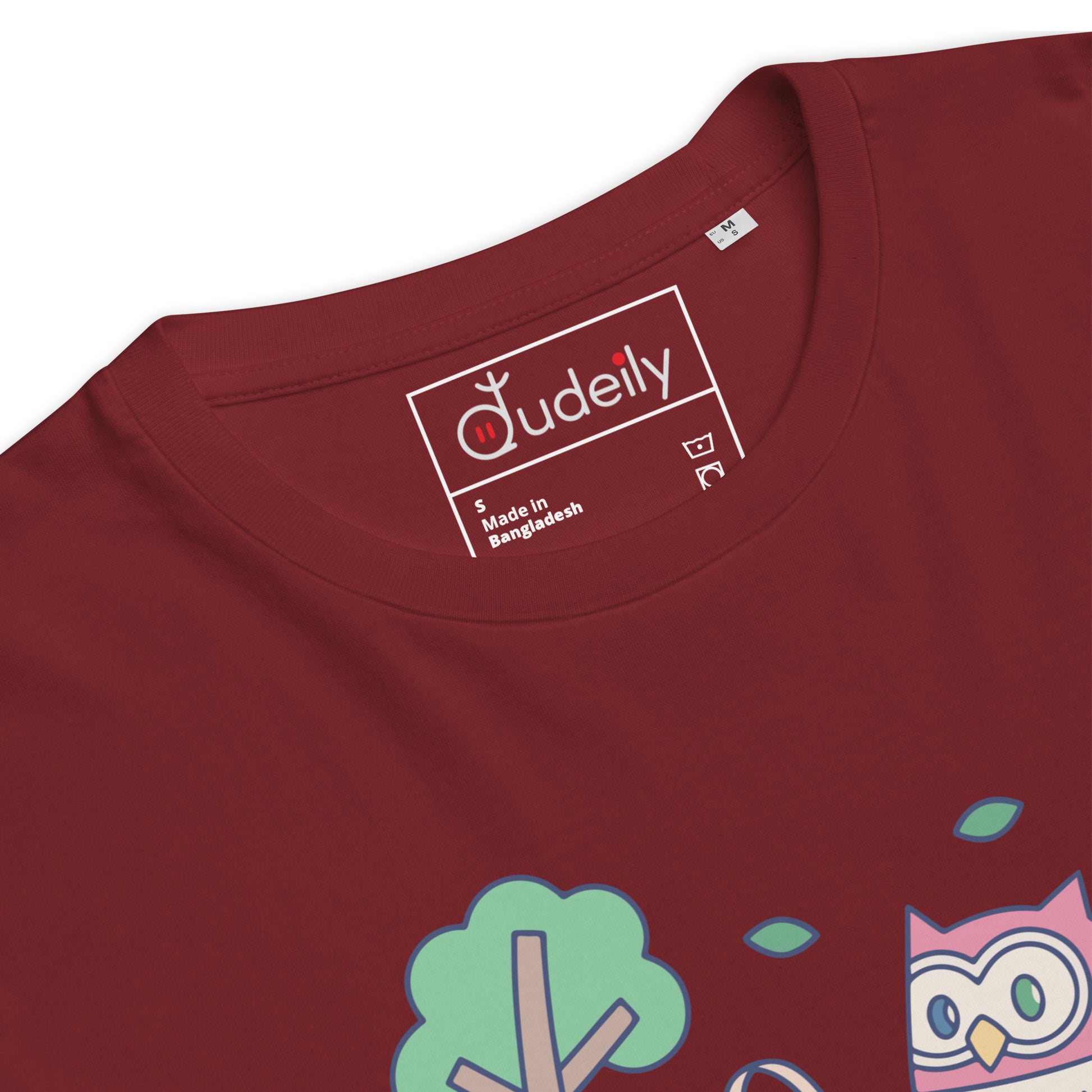 Unisex Organic Cotton T-Shirt – OwlNest Sustainable Fashion Essential for Family Day Dudeily