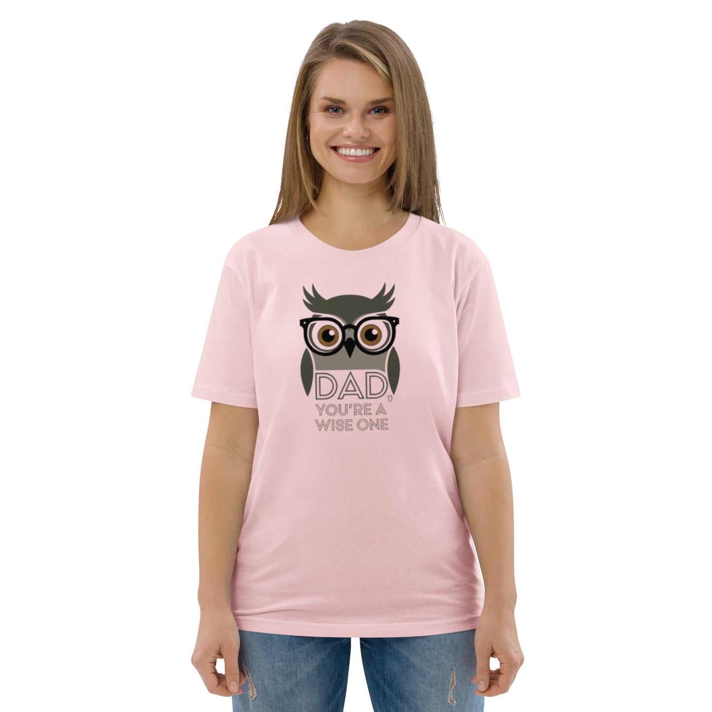 Unisex Organic Cotton T-Shirt – Owl-Themed Eco-Friendly Style for Father's Day Gifts by Dudeily Dudeily