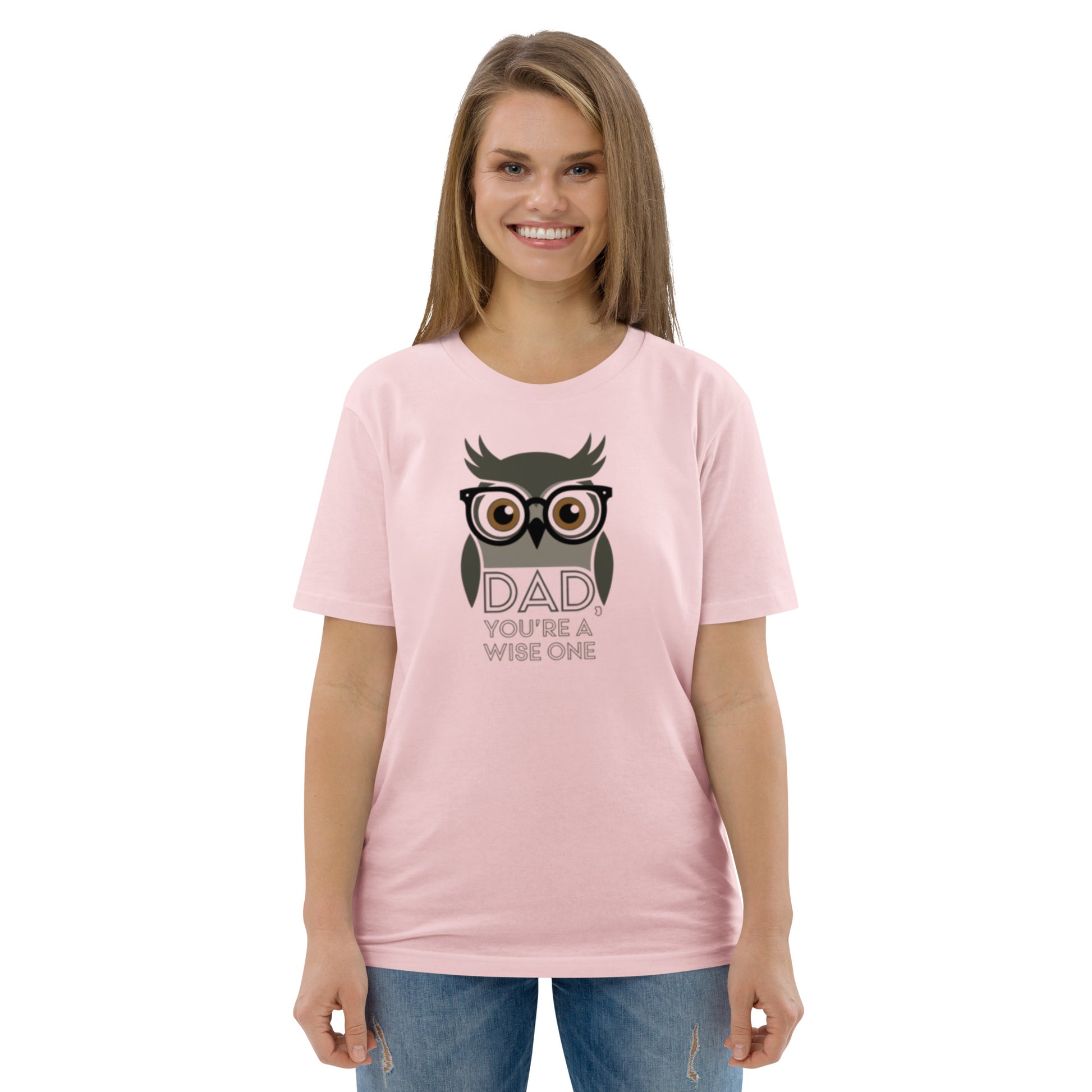 Unisex Organic Cotton T-Shirt – Owl-Themed Eco-Friendly Style for Father's Day Gifts by Dudeily Dudeily