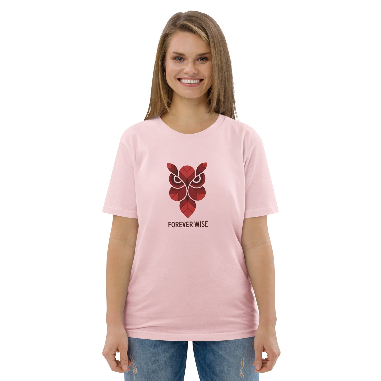 Unisex Organic Cotton T-Shirt: 'Forever Wise' | Sustainable Owl Fashion USA Dudeily