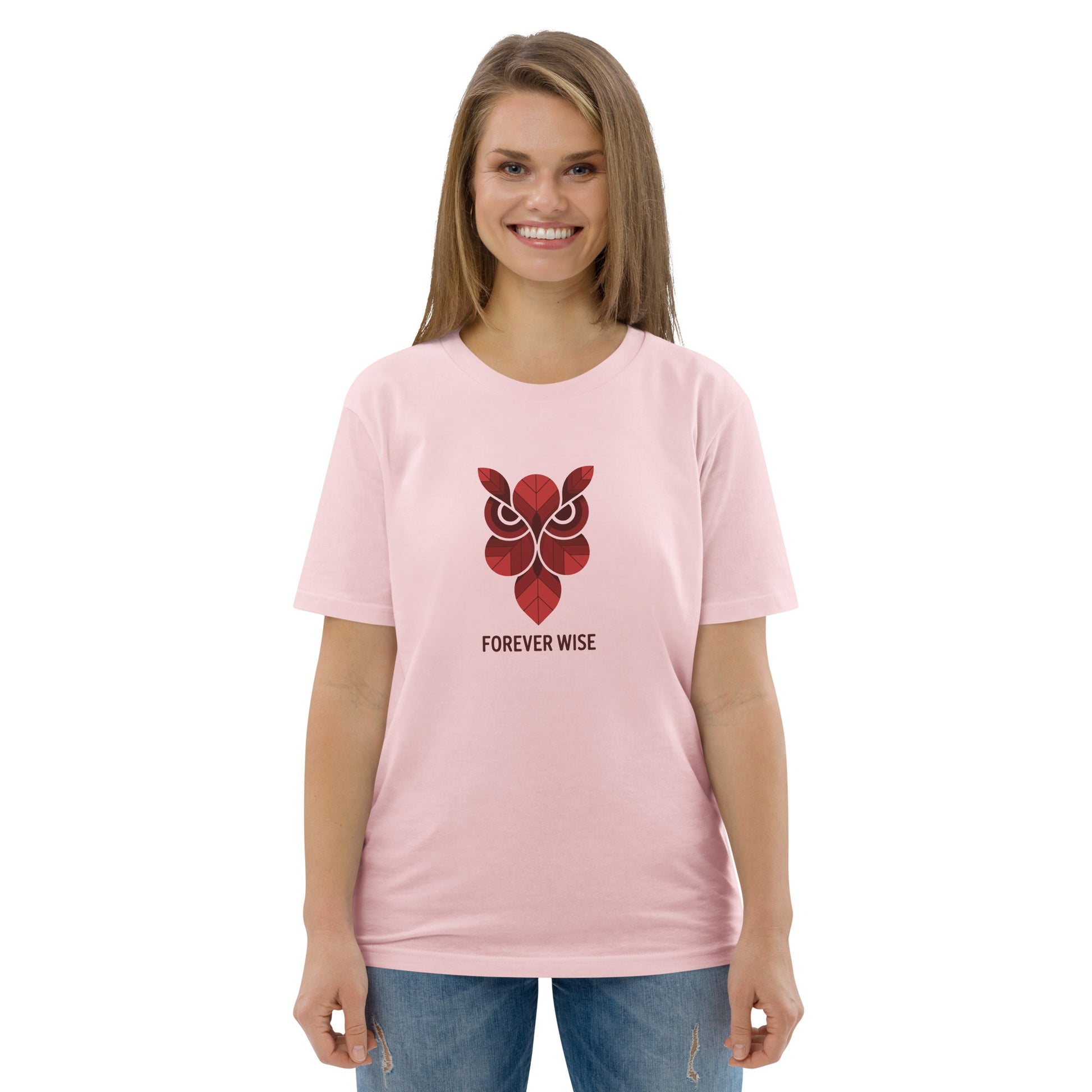 Unisex Organic Cotton T-Shirt: 'Forever Wise' | Sustainable Owl Fashion USA Dudeily