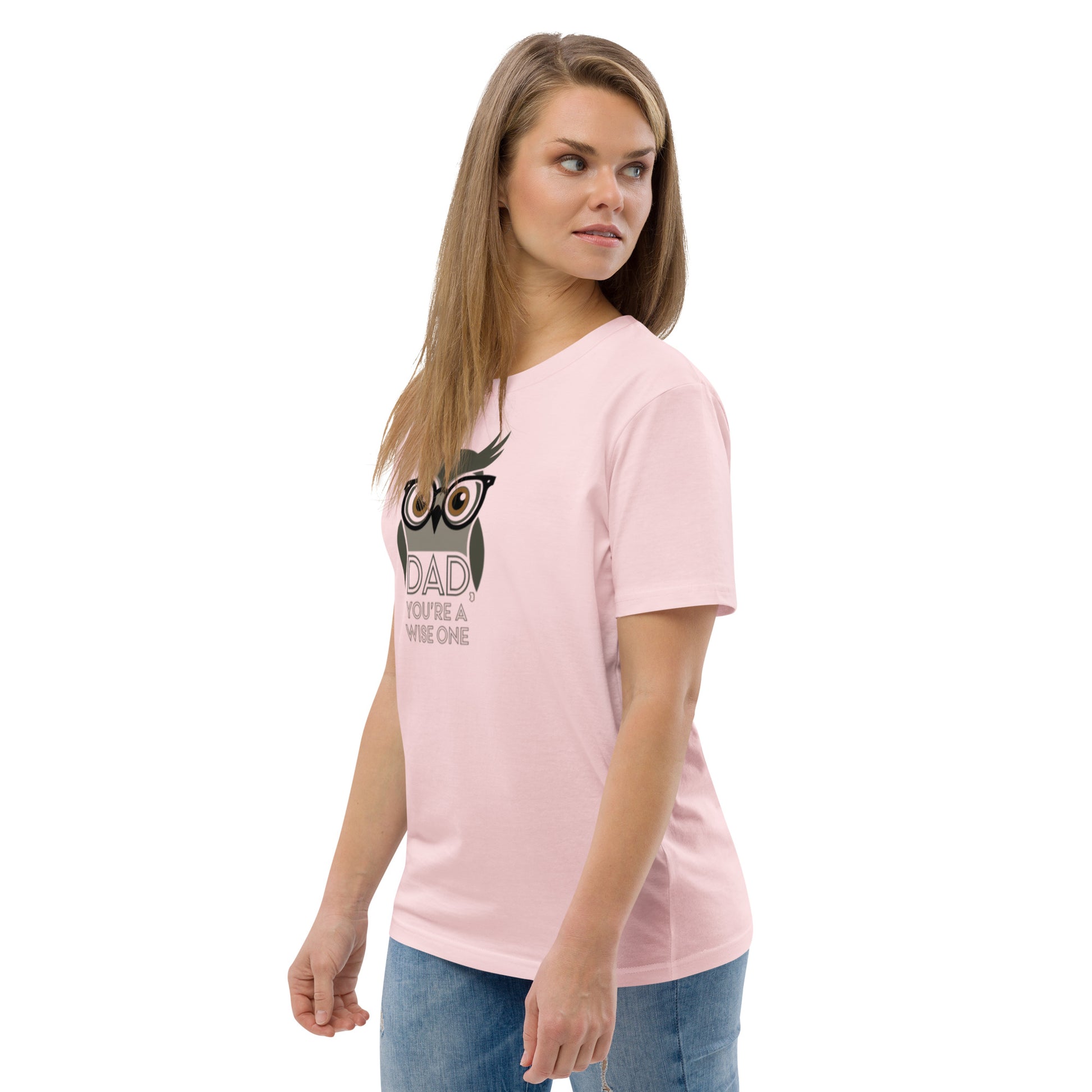 Unisex Organic Cotton T-Shirt – Owl-Themed Eco-Friendly Style for Father's Day Gifts by Dudeily Dudeily
