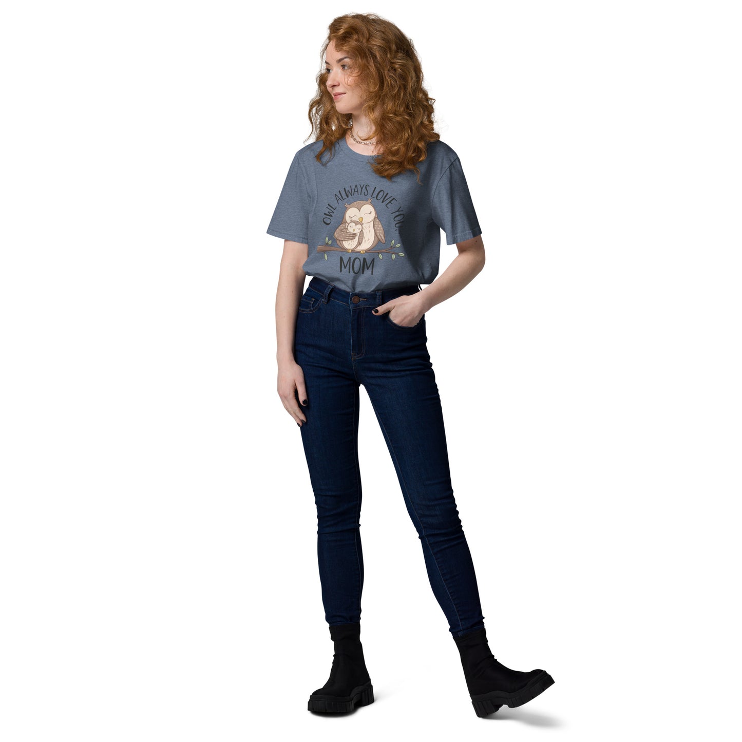 Unisex Organic Cotton T-Shirt – Eco-Friendly Owl Design by Dudeily Dudeily