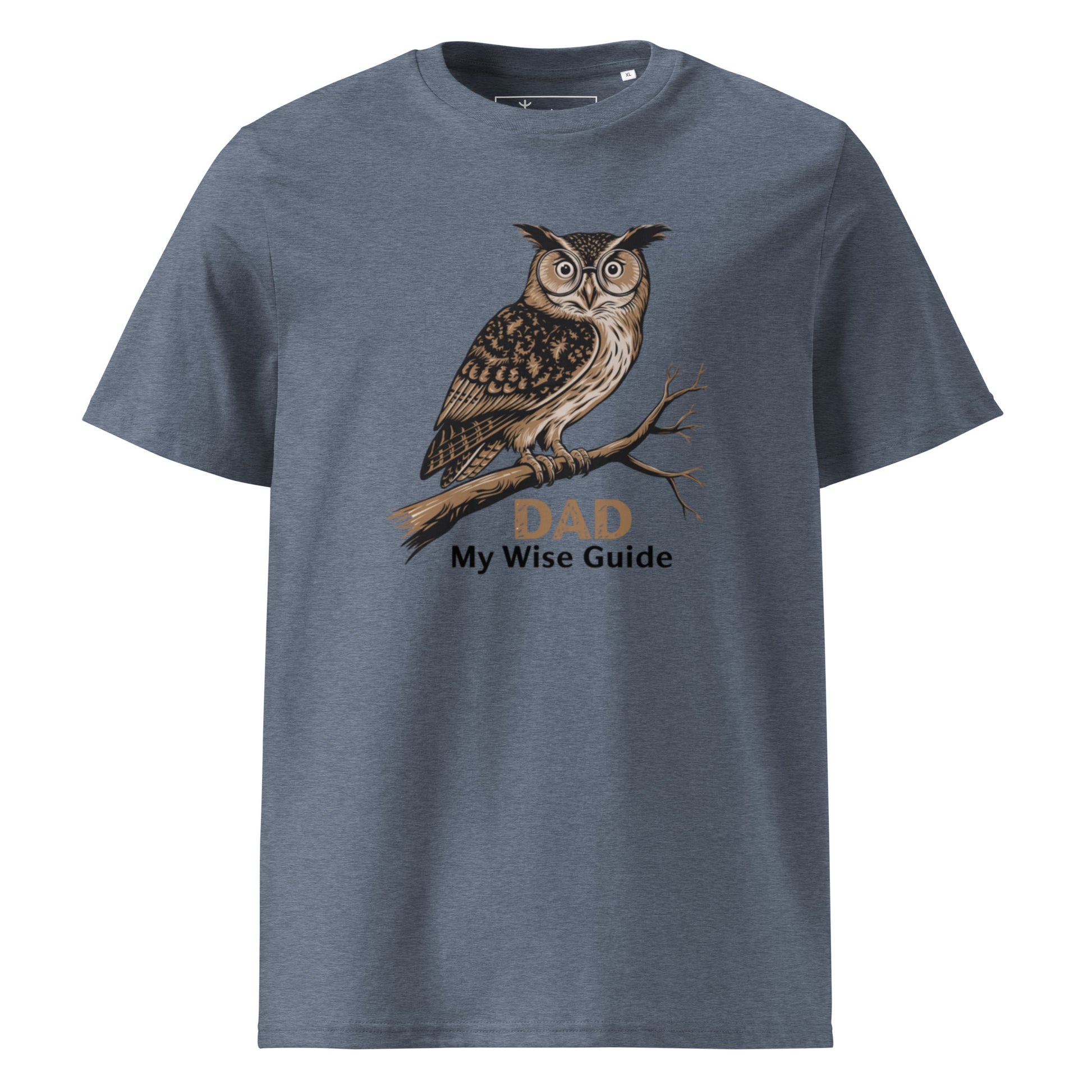 Unisex Organic Cotton T-Shirt – Owl Themed Sustainable Fashion for Father's Day by Dudeily Dudeily