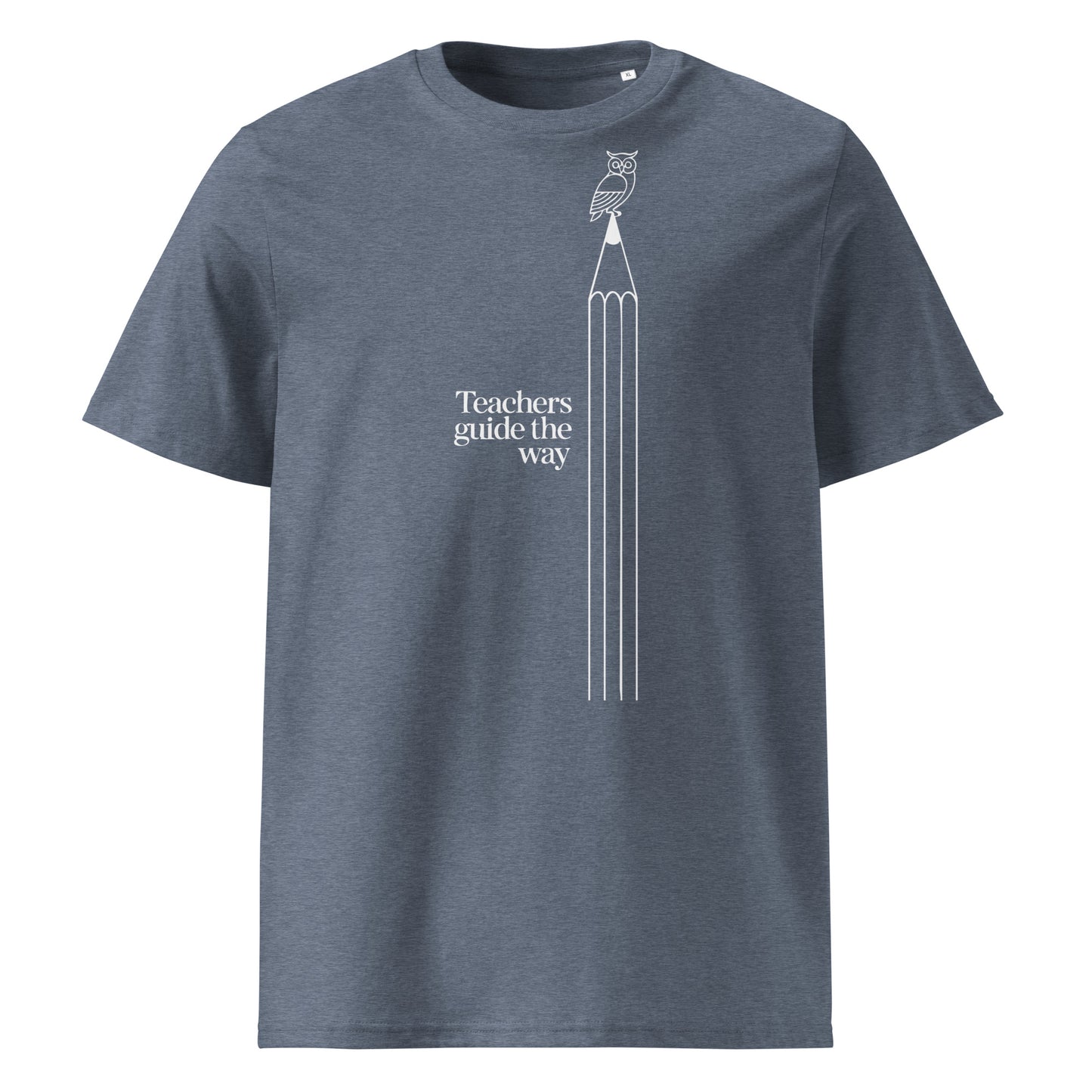 Unisex organic cotton t-shirt Dark Heather Blue Dudeily