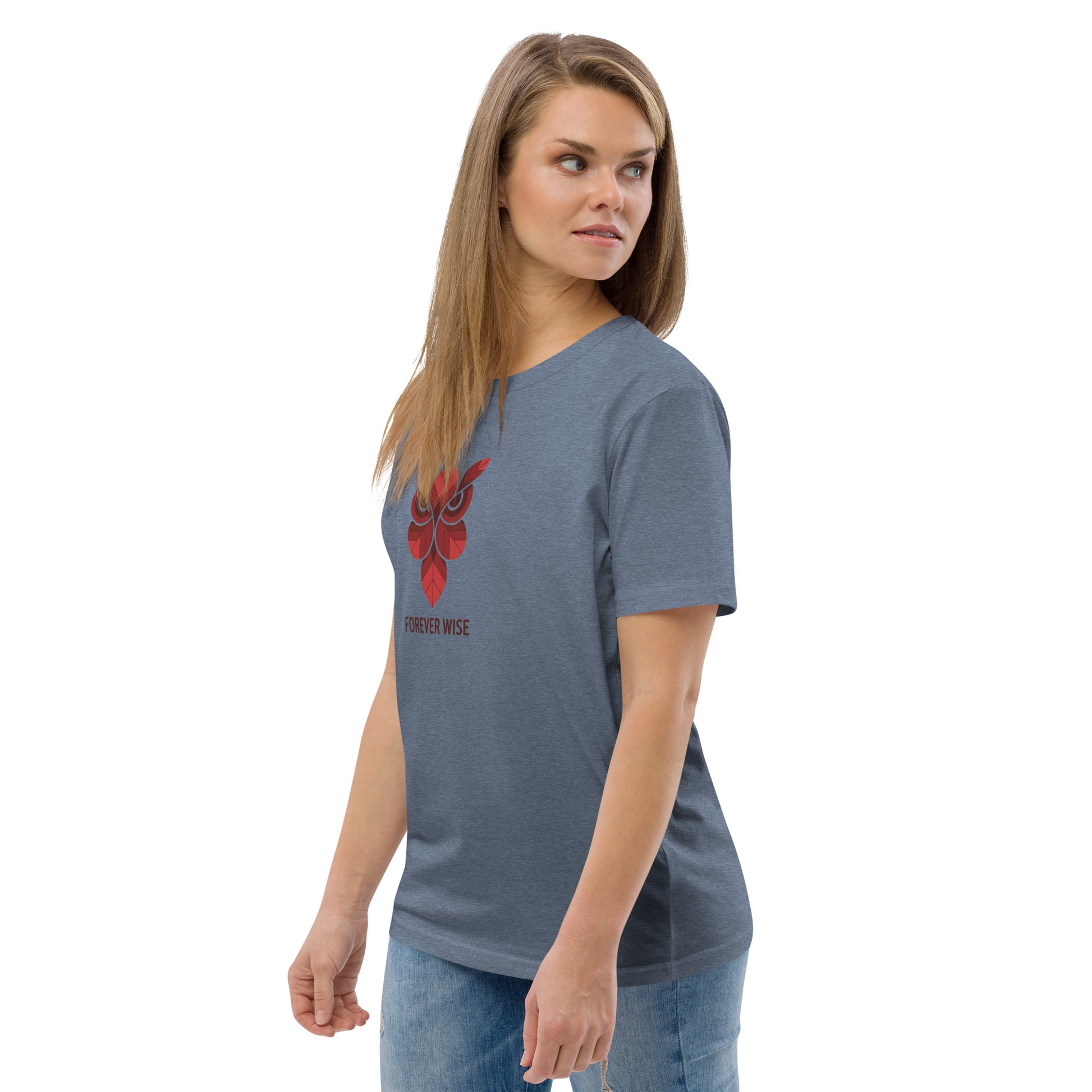 Unisex Organic Cotton T-Shirt: 'Forever Wise' | Sustainable Owl Fashion USA Dudeily
