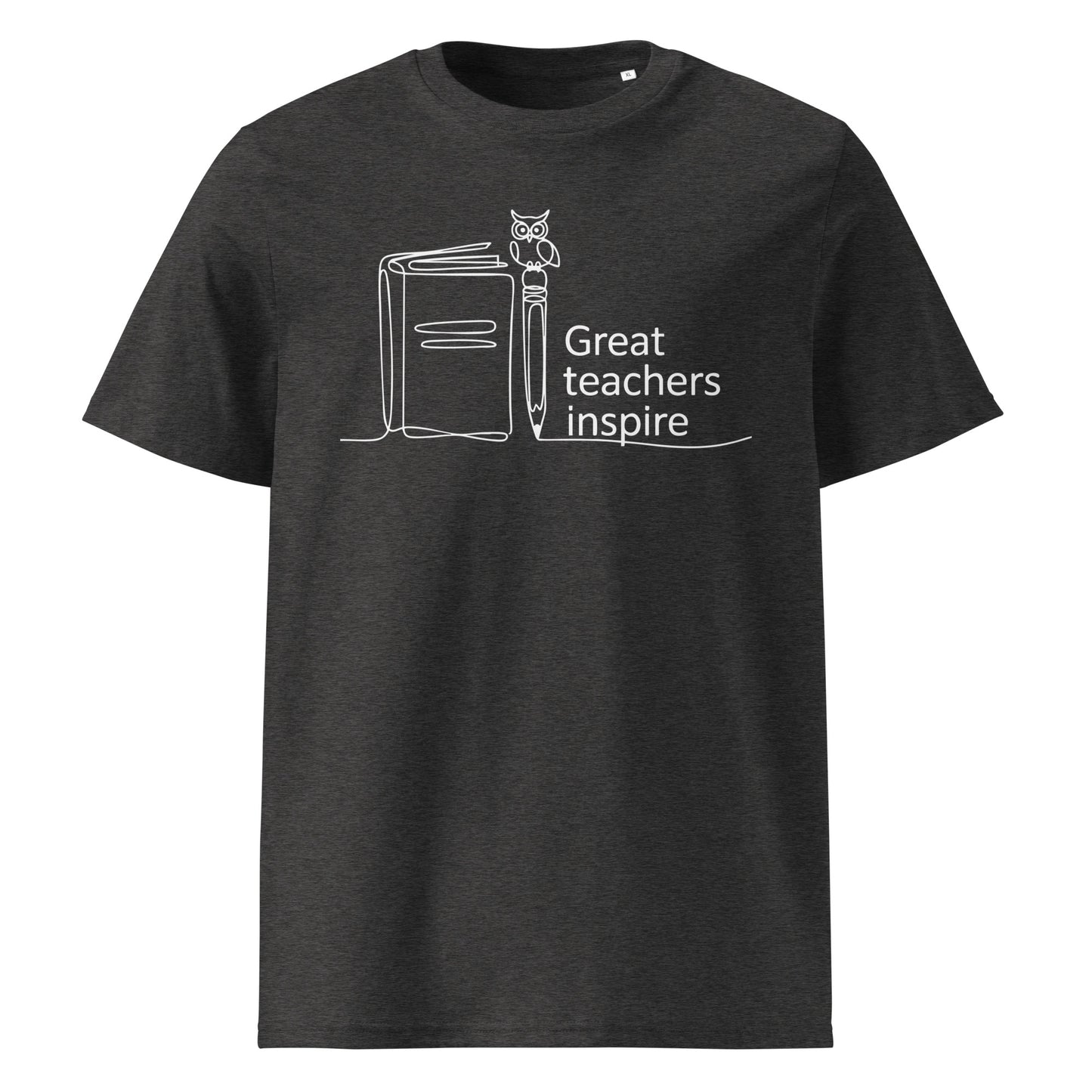 Unisex organic cotton t-shirt Dark Heather Grey Dudeily